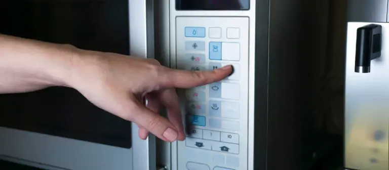 old microwave that needs to be cleaned