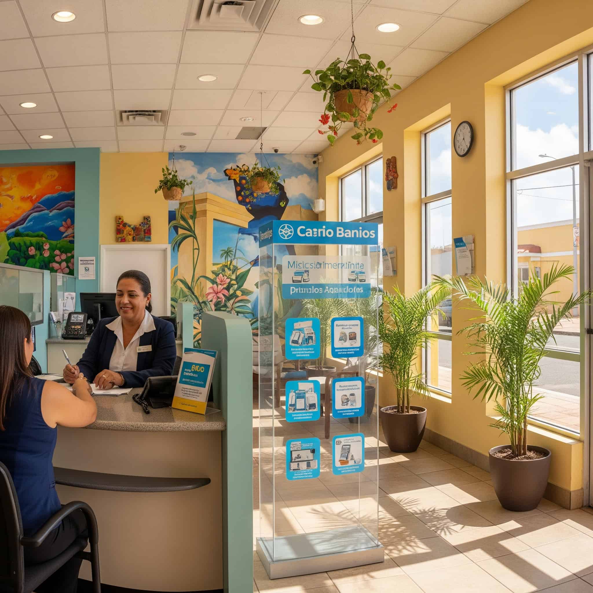  Banking setup in a vibrant Puerto Rican town