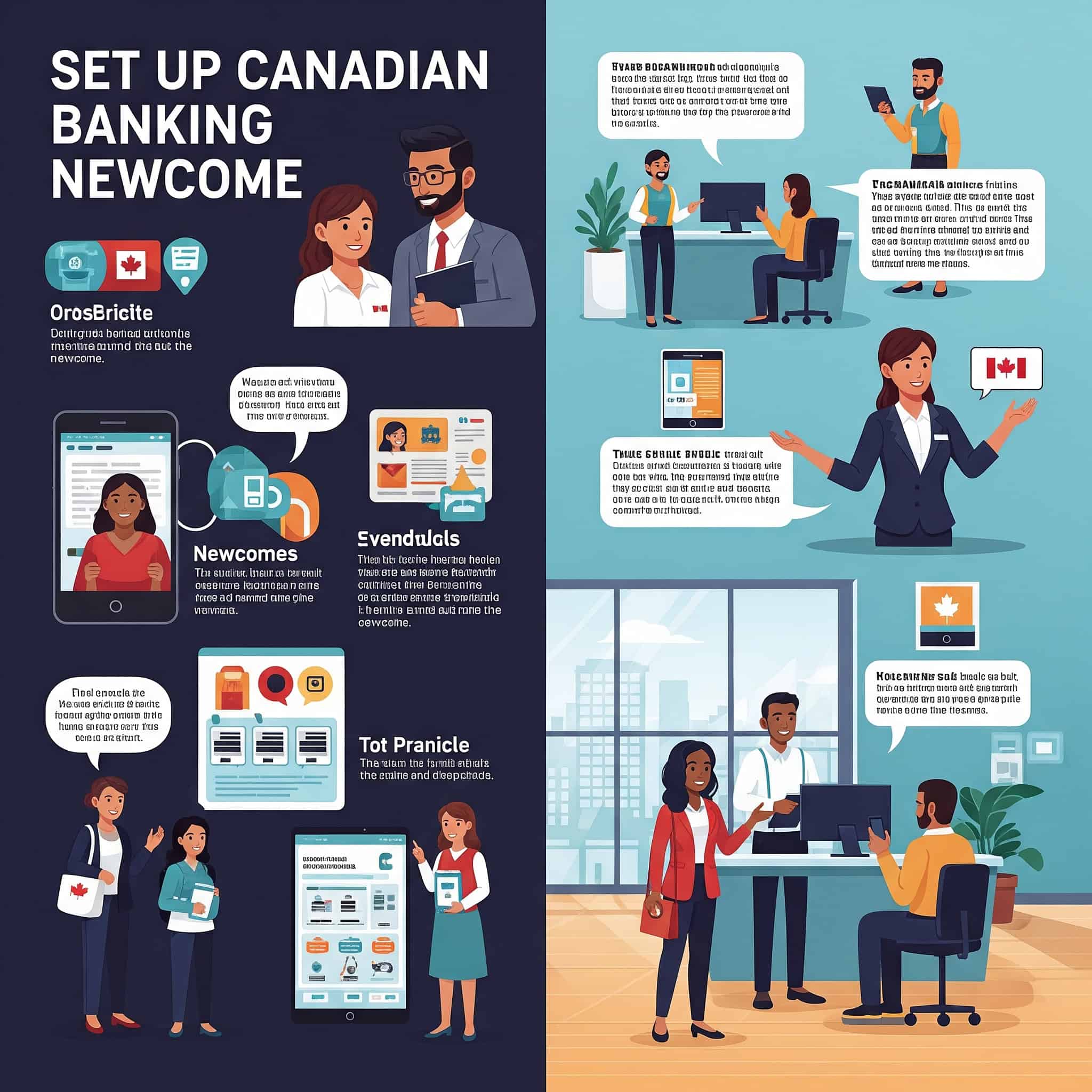 Guide on setting up Canadian banking as a newcomer.