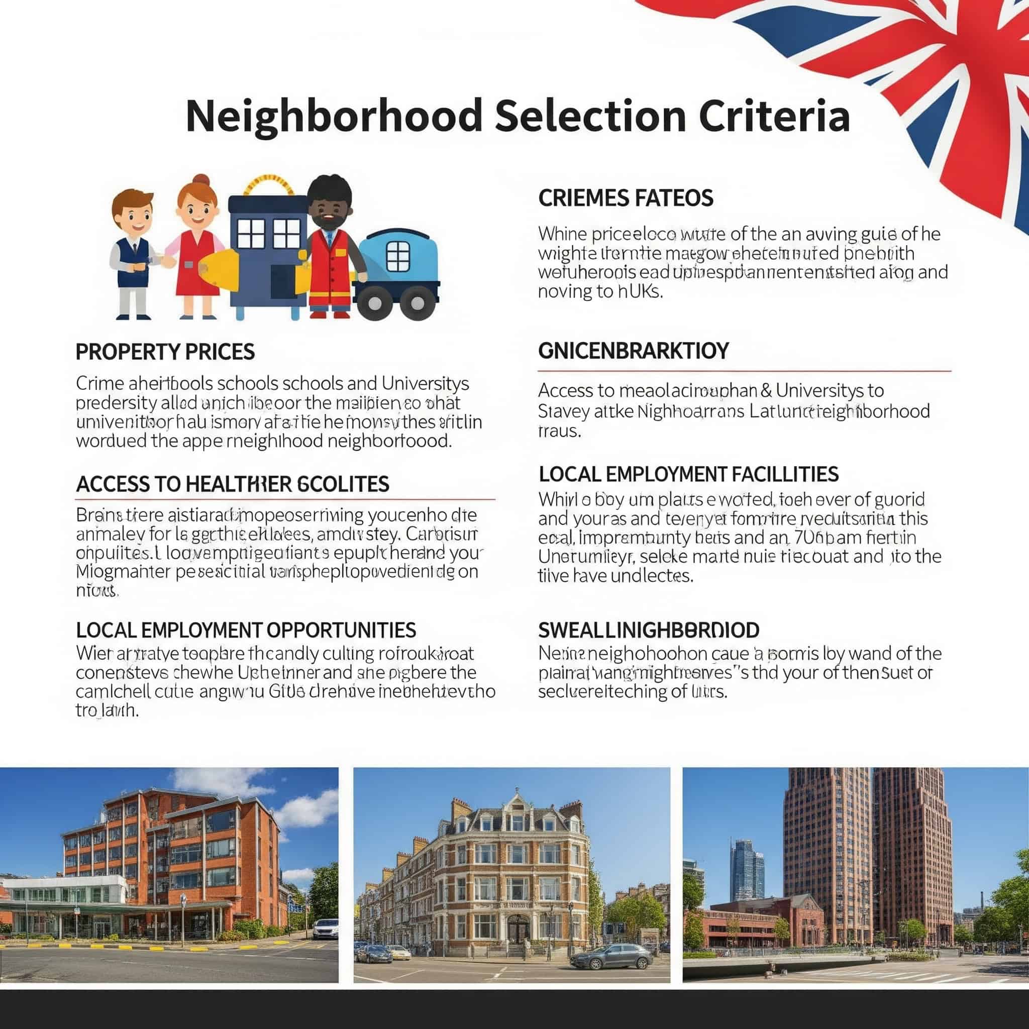 Guide to neighborhood selection criteria for moving to the UK