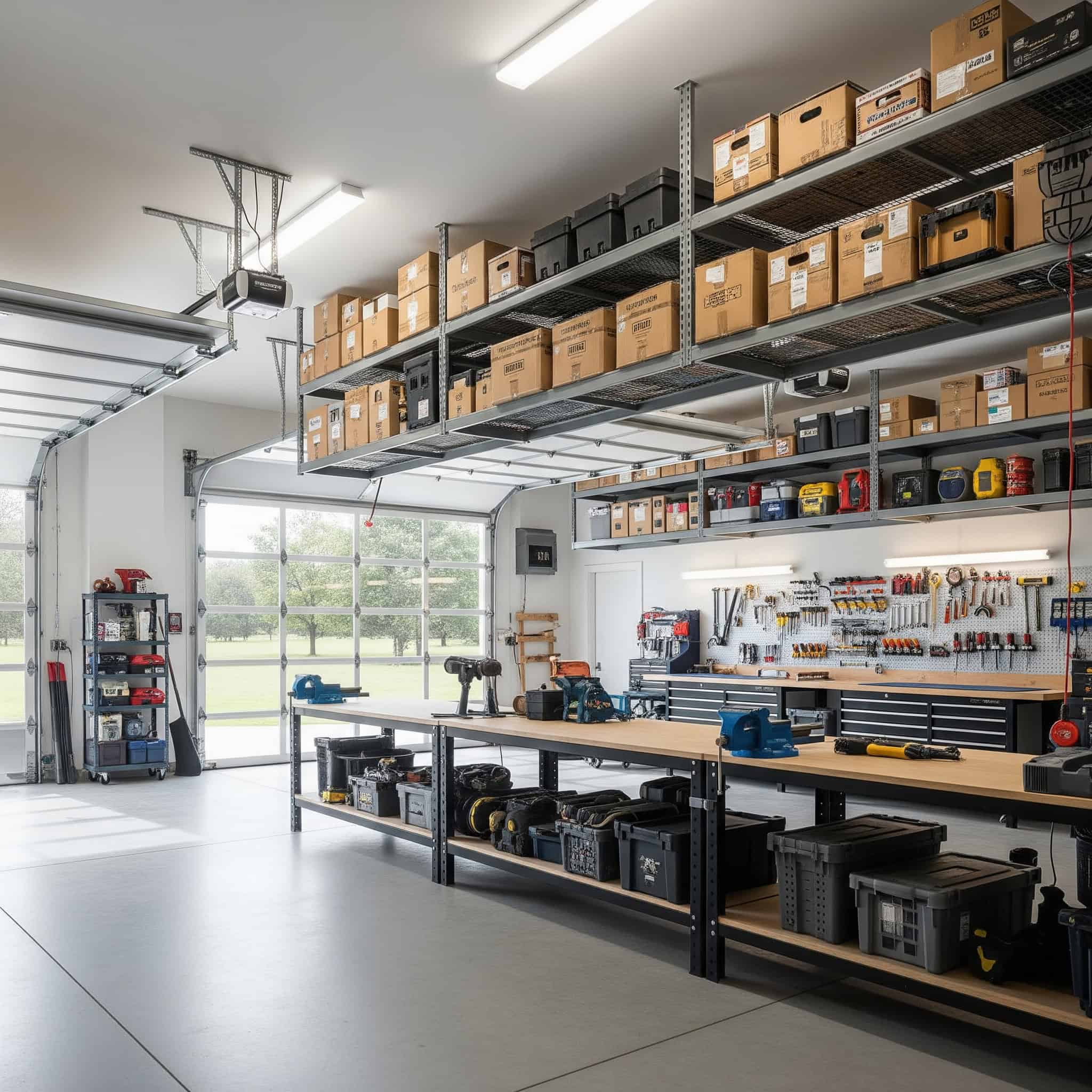 Ceiling-Mounted Storage Racks