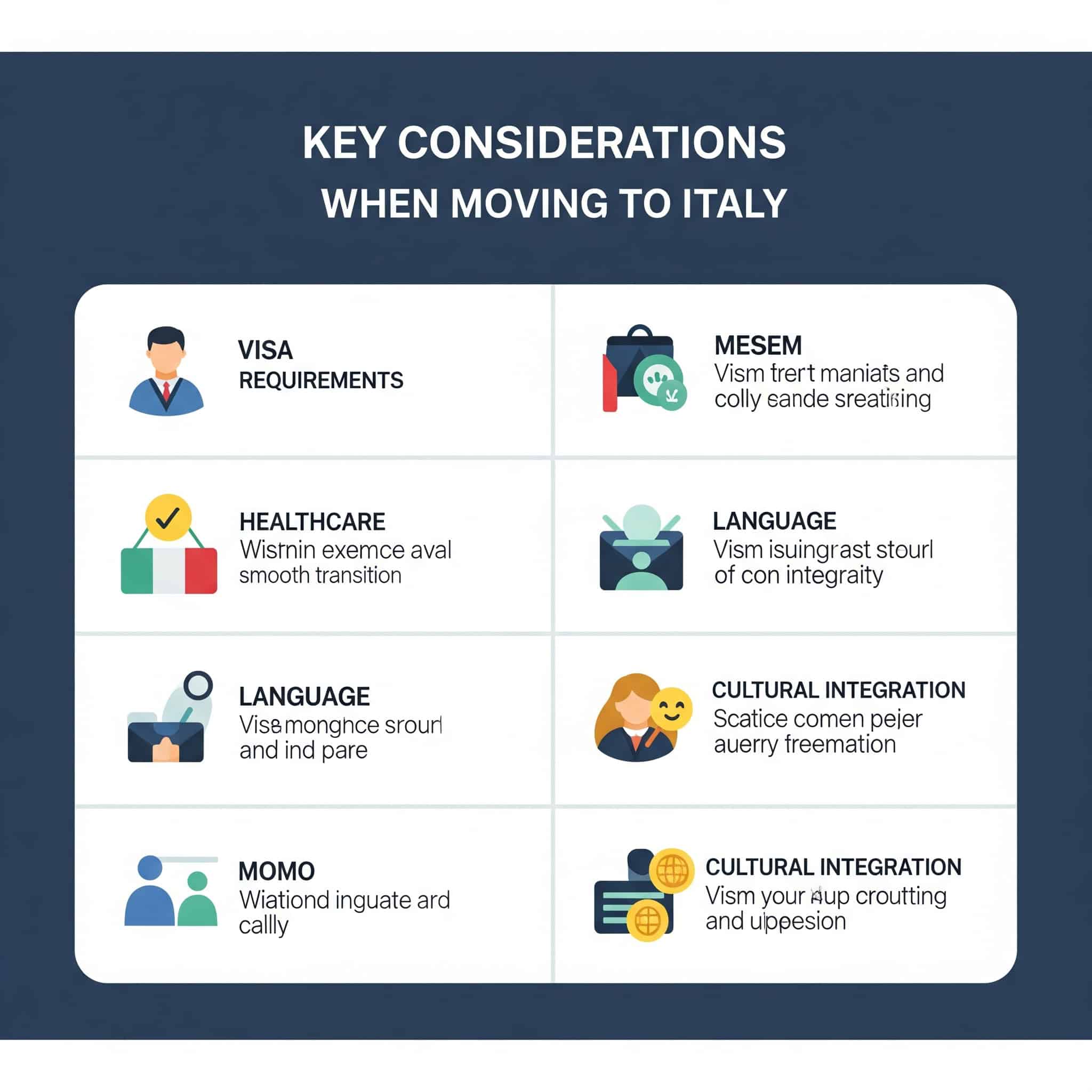 Key Considerations When Moving to Italy
