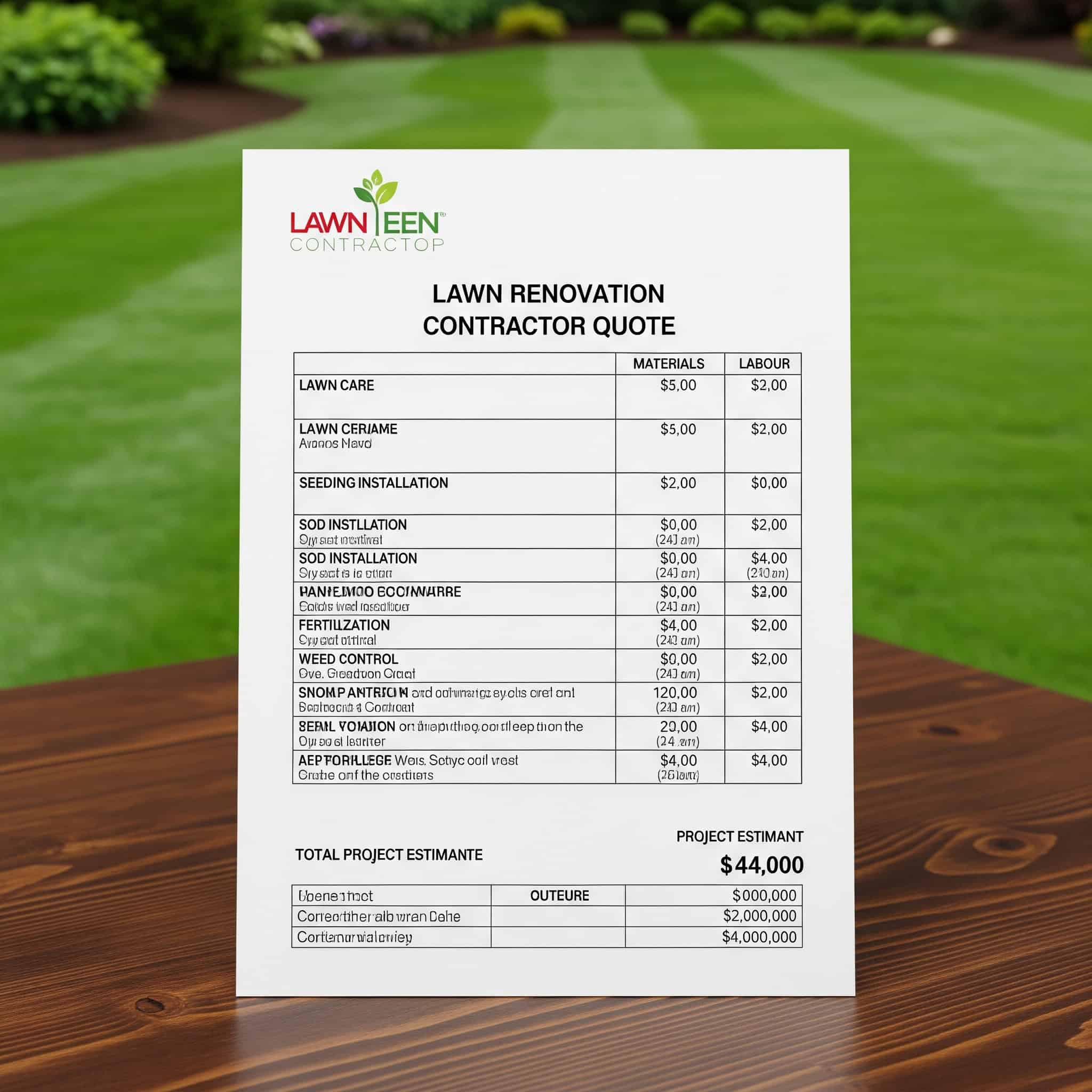 Time-Value Analysis of Lawn Renovation