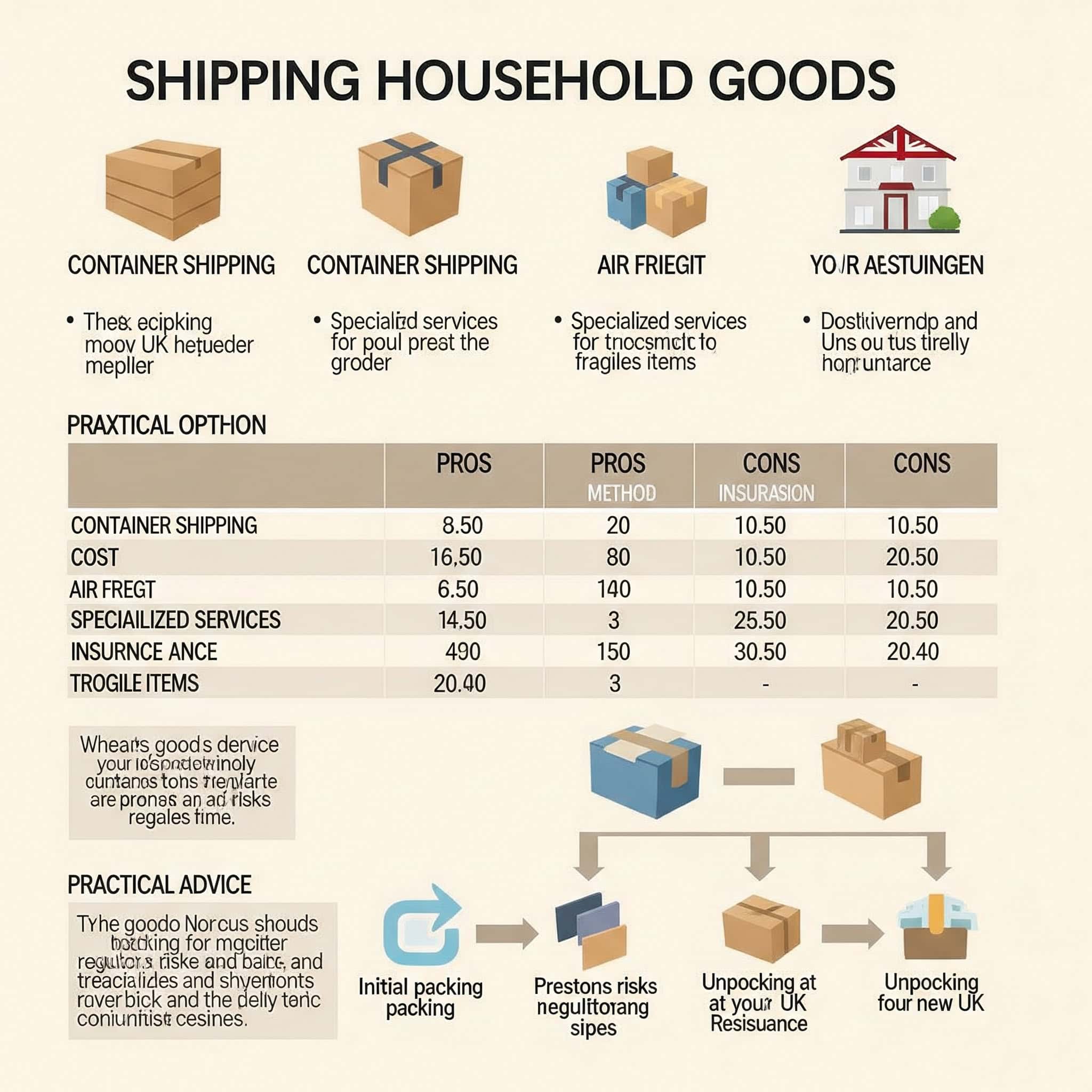 Guide to shipping household goods when moving to the UK