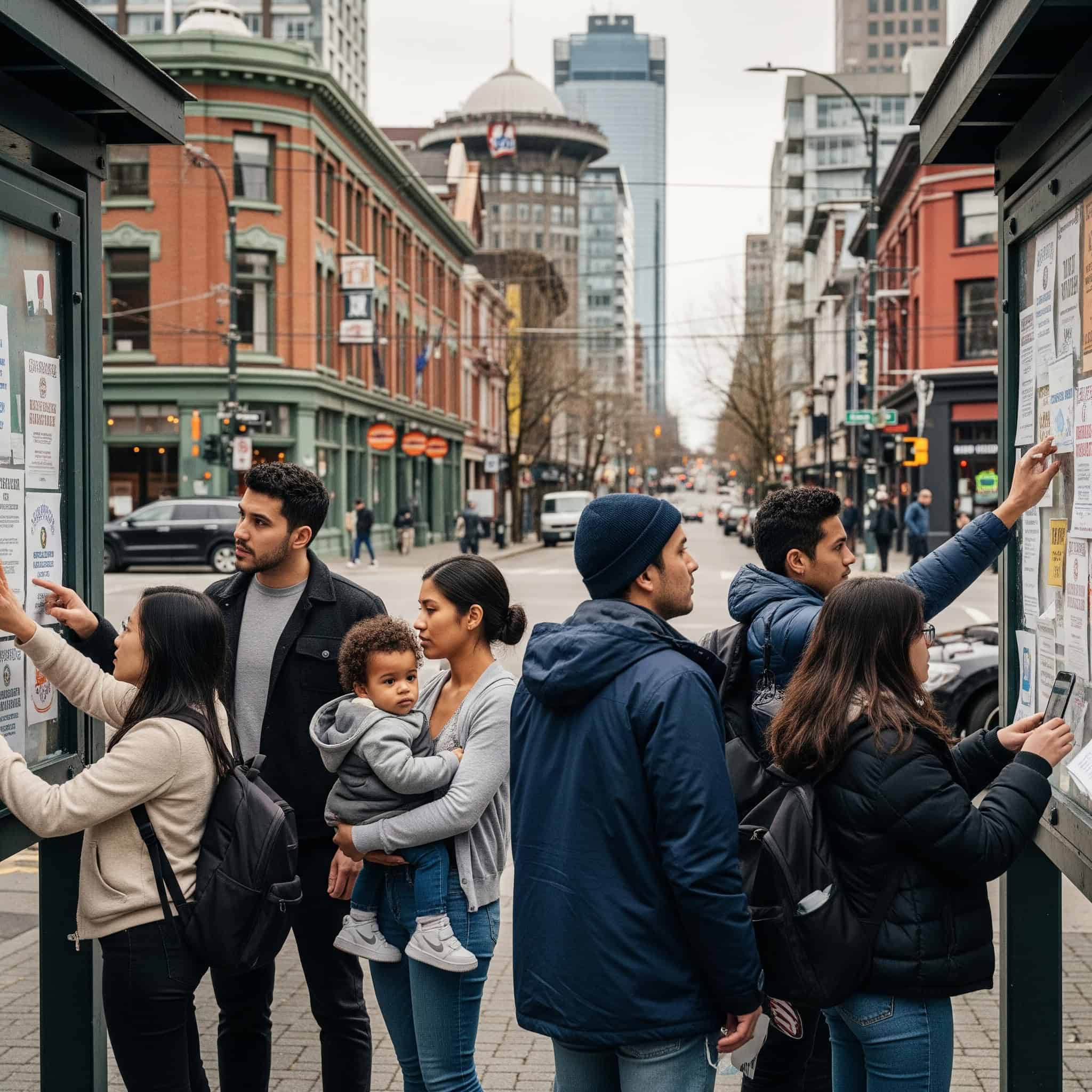 People searching for apartment listings in Vancouver.