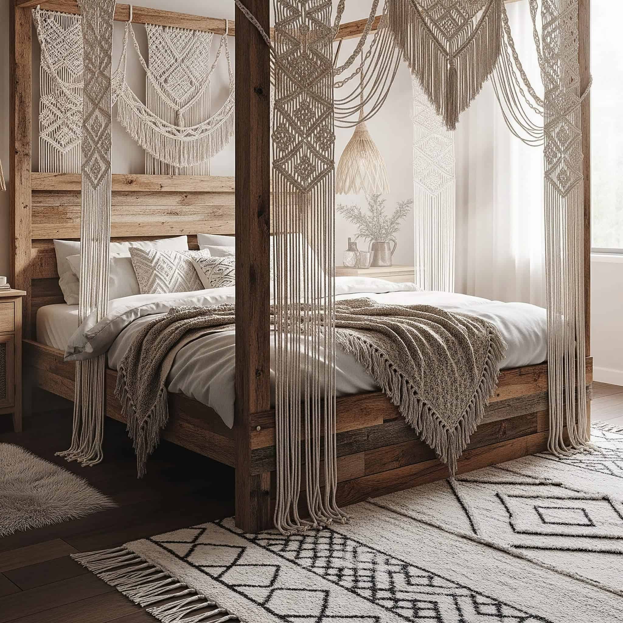 Boho-Chic Wooden Canopy