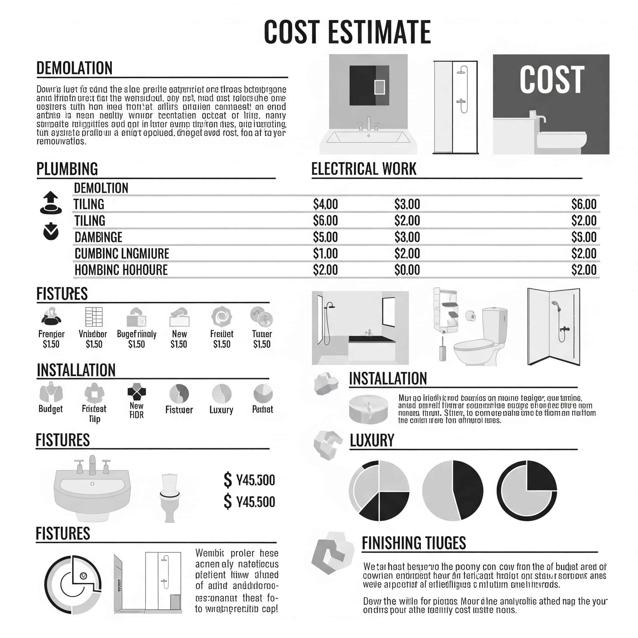 cost estimate for a bathroom renovation