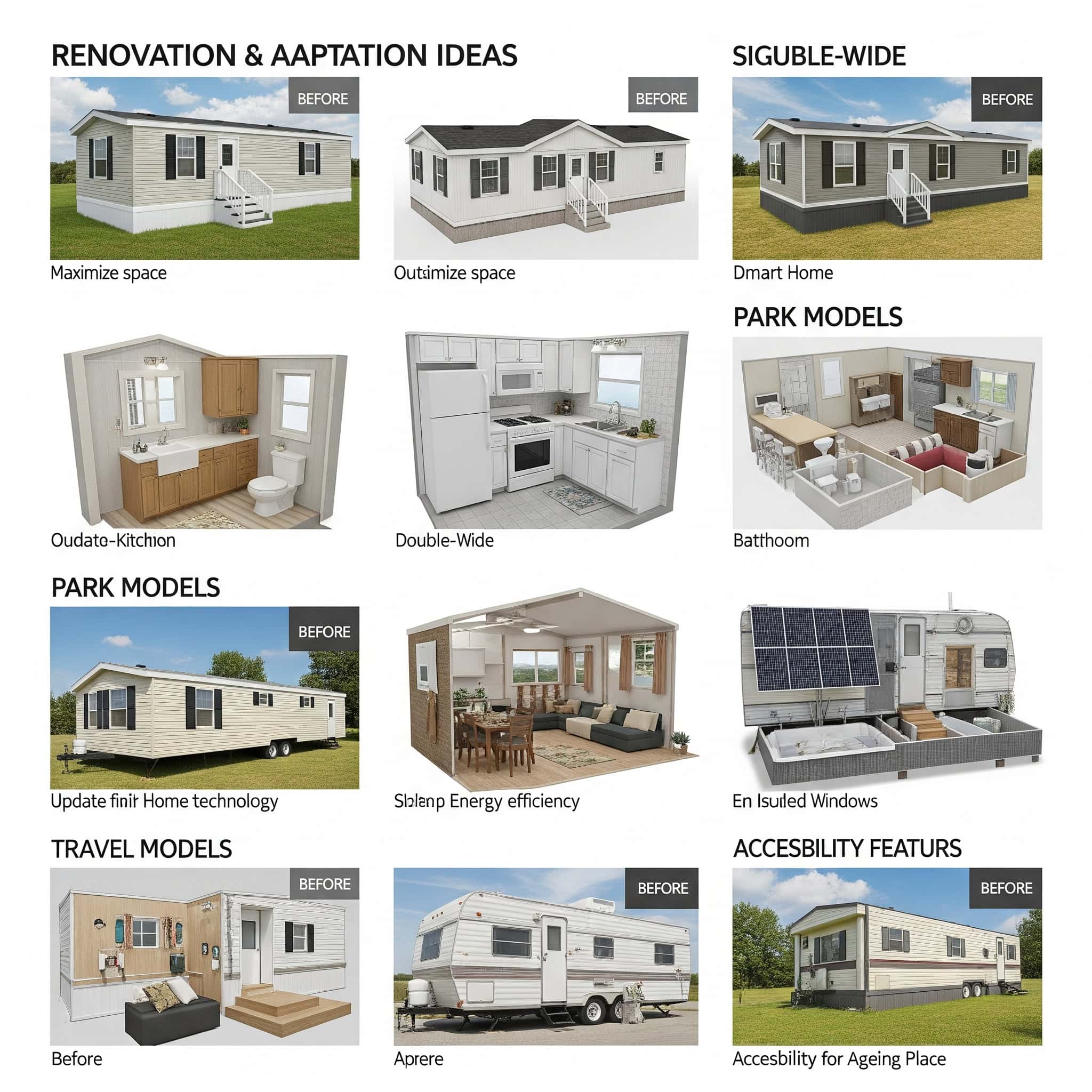 renovation and adaptation ideas for diverse mobile home types