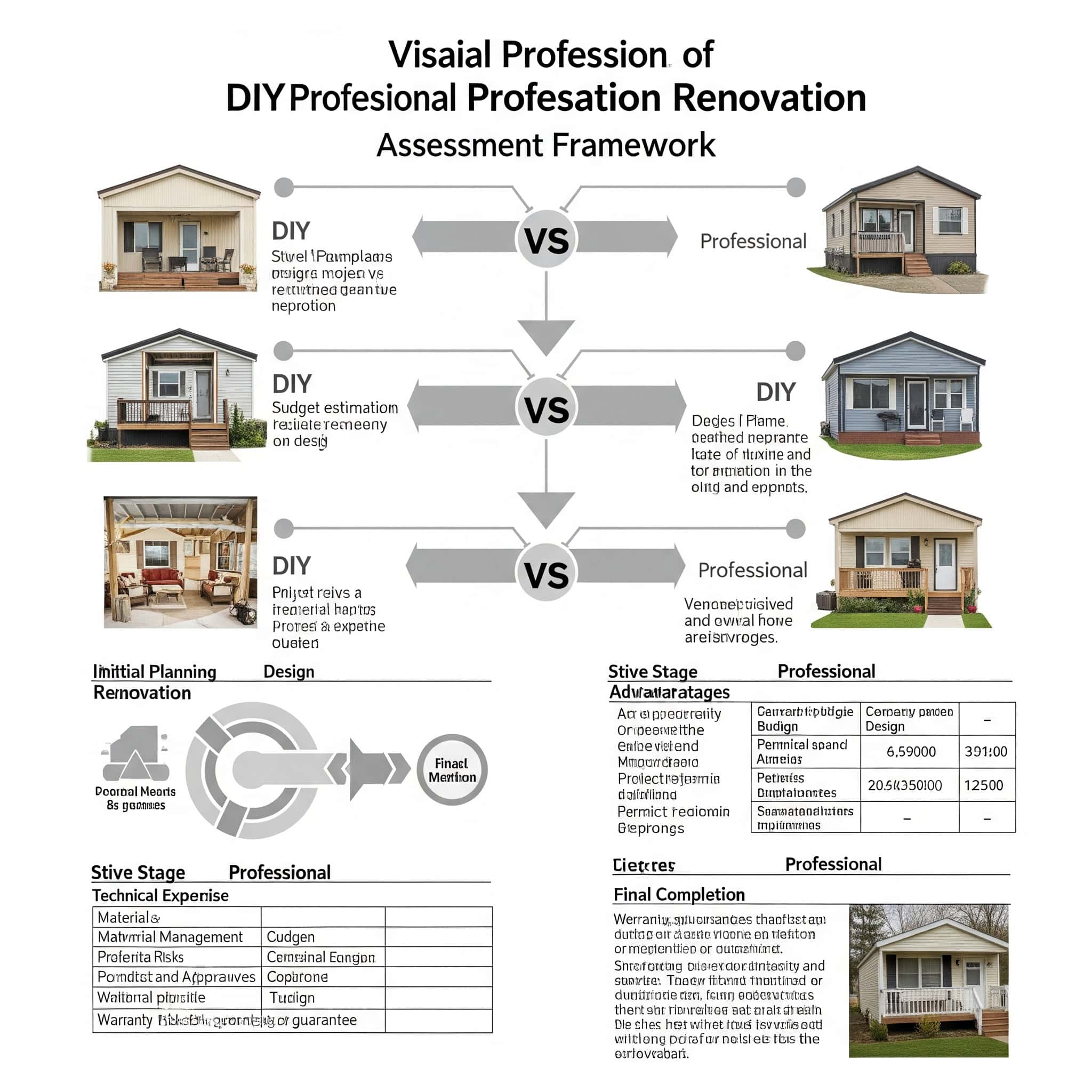DIY versus professional mobile home renovation assessment framework