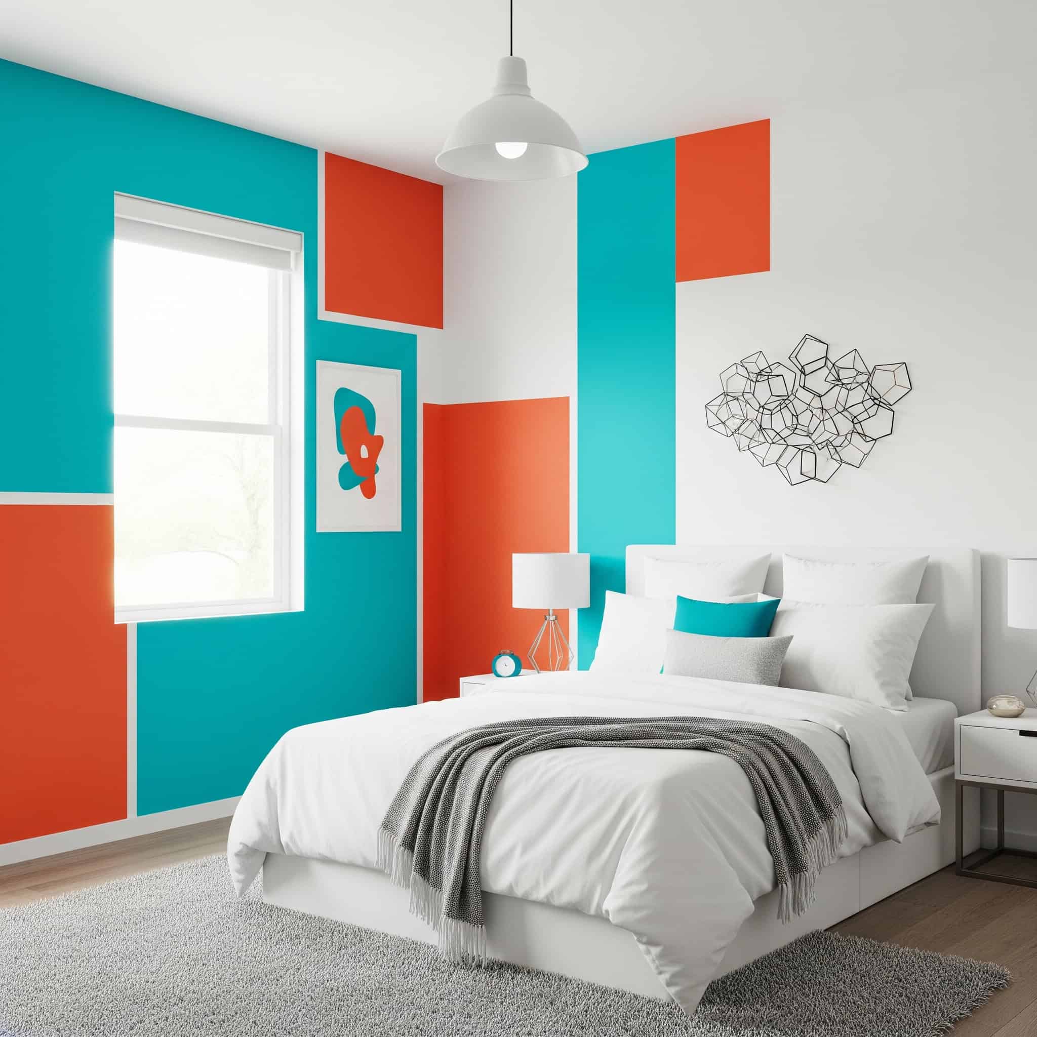 Color-Blocking Accent Walls