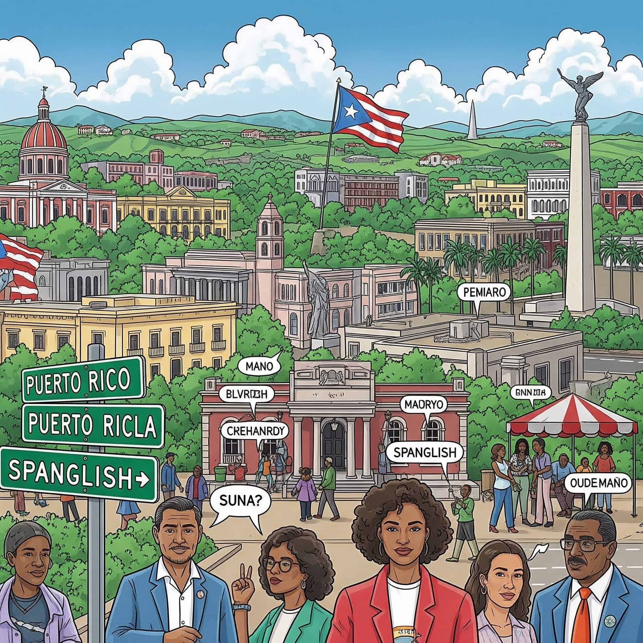 Language adaptation in Puerto Rico