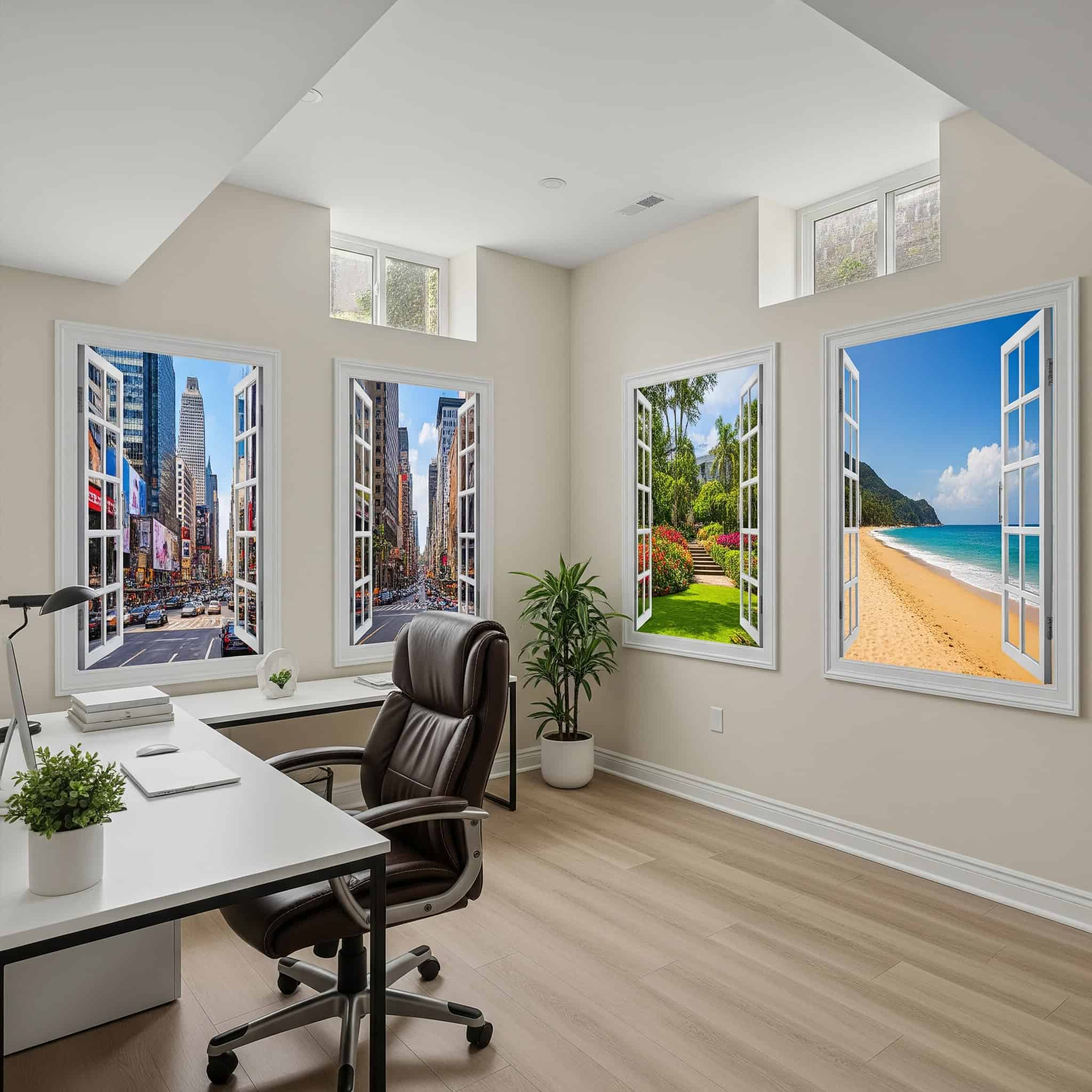 Virtual Windows with LED Panels