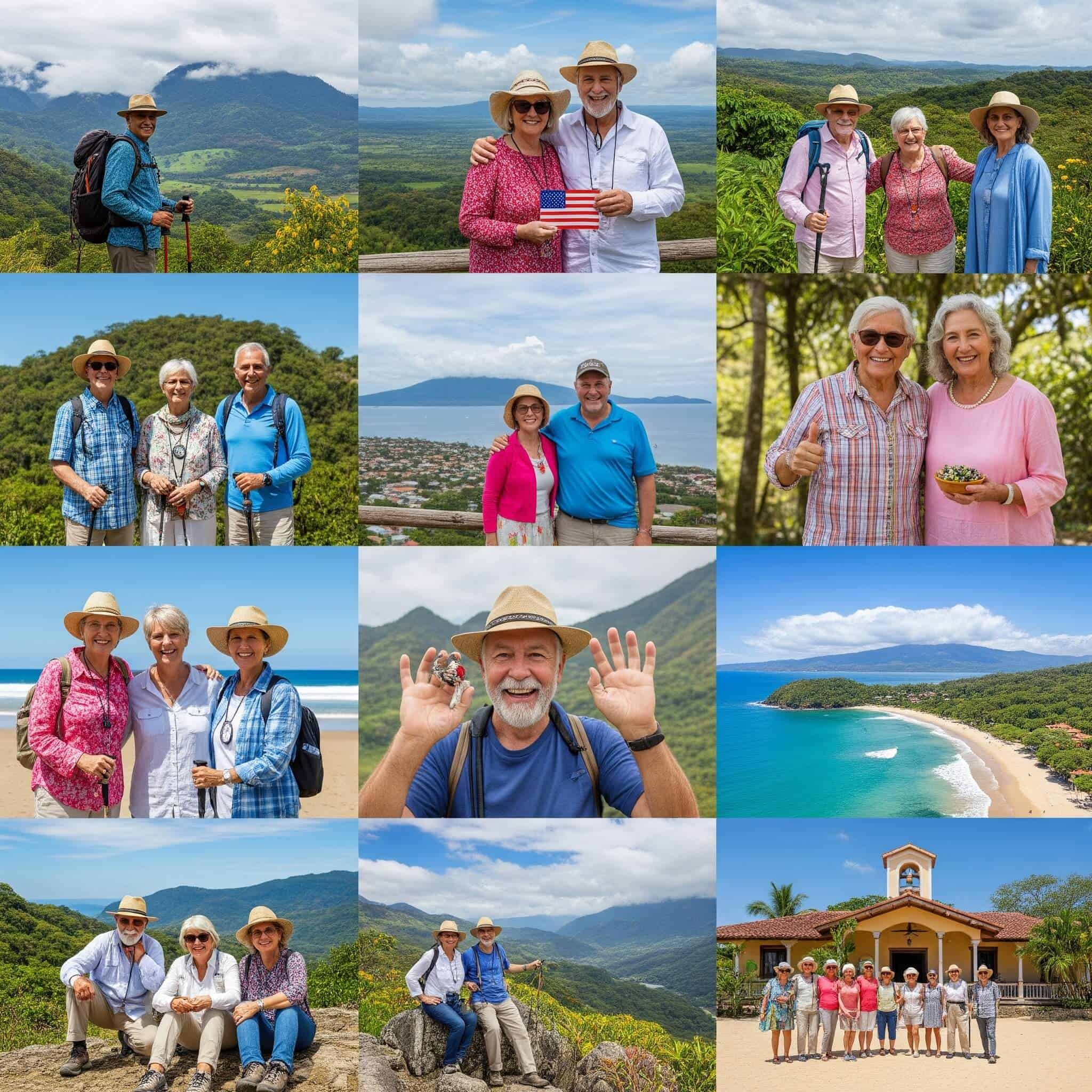 Happy retirees enjoying the Pensionado program in Costa Rica