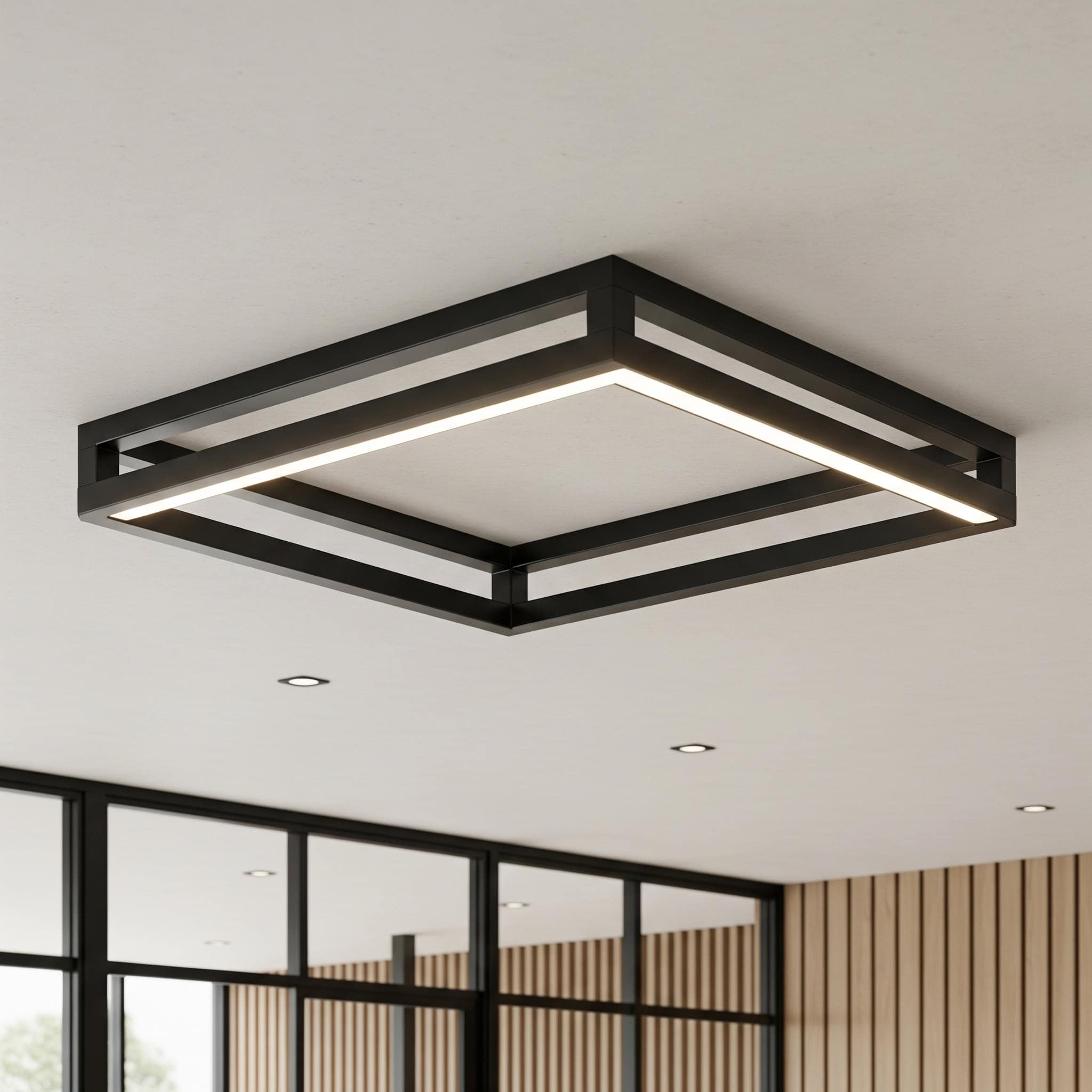 Rectangular Ceiling-Mounted Canopy Frame