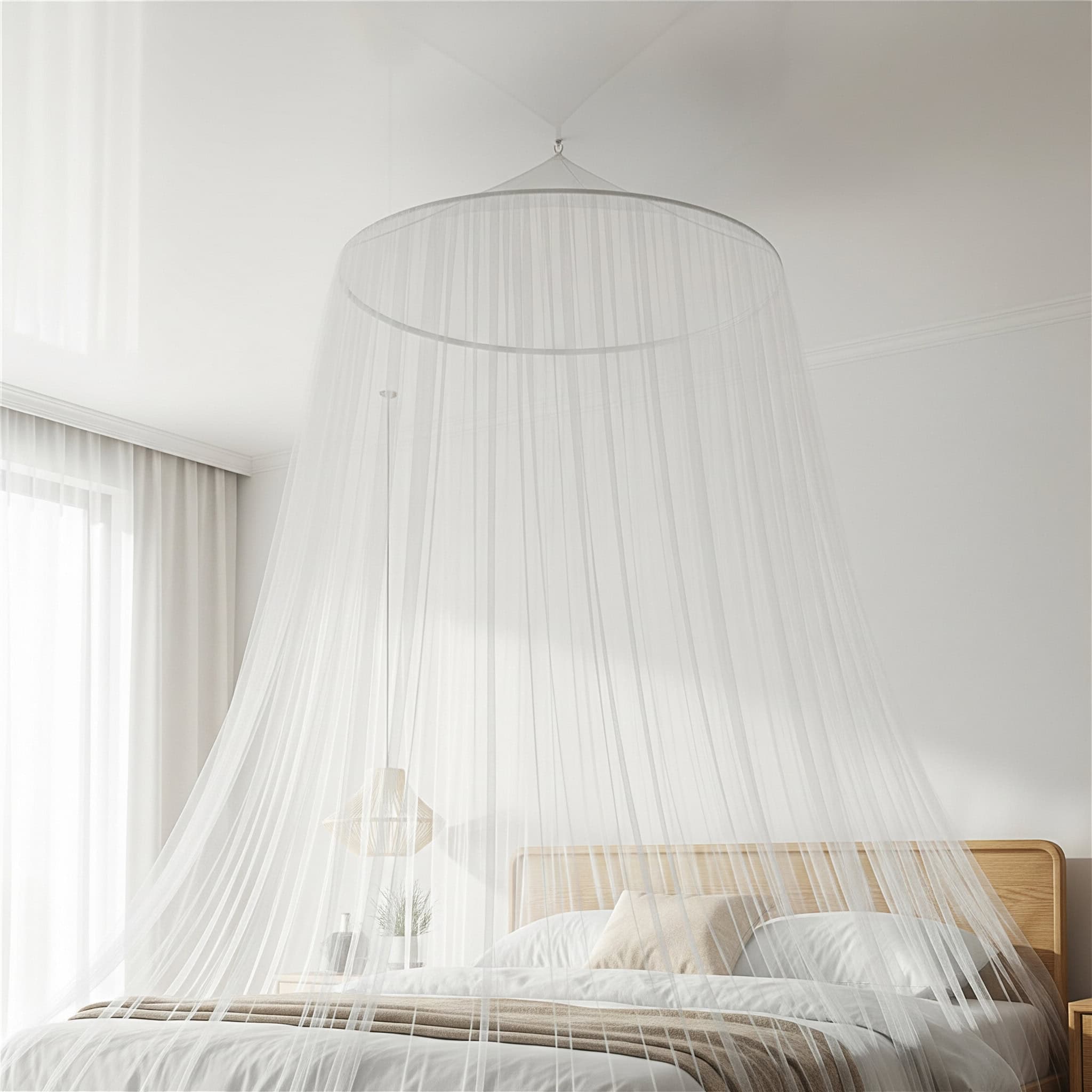 Ceiling-Mounted Mosquito Net Canopy