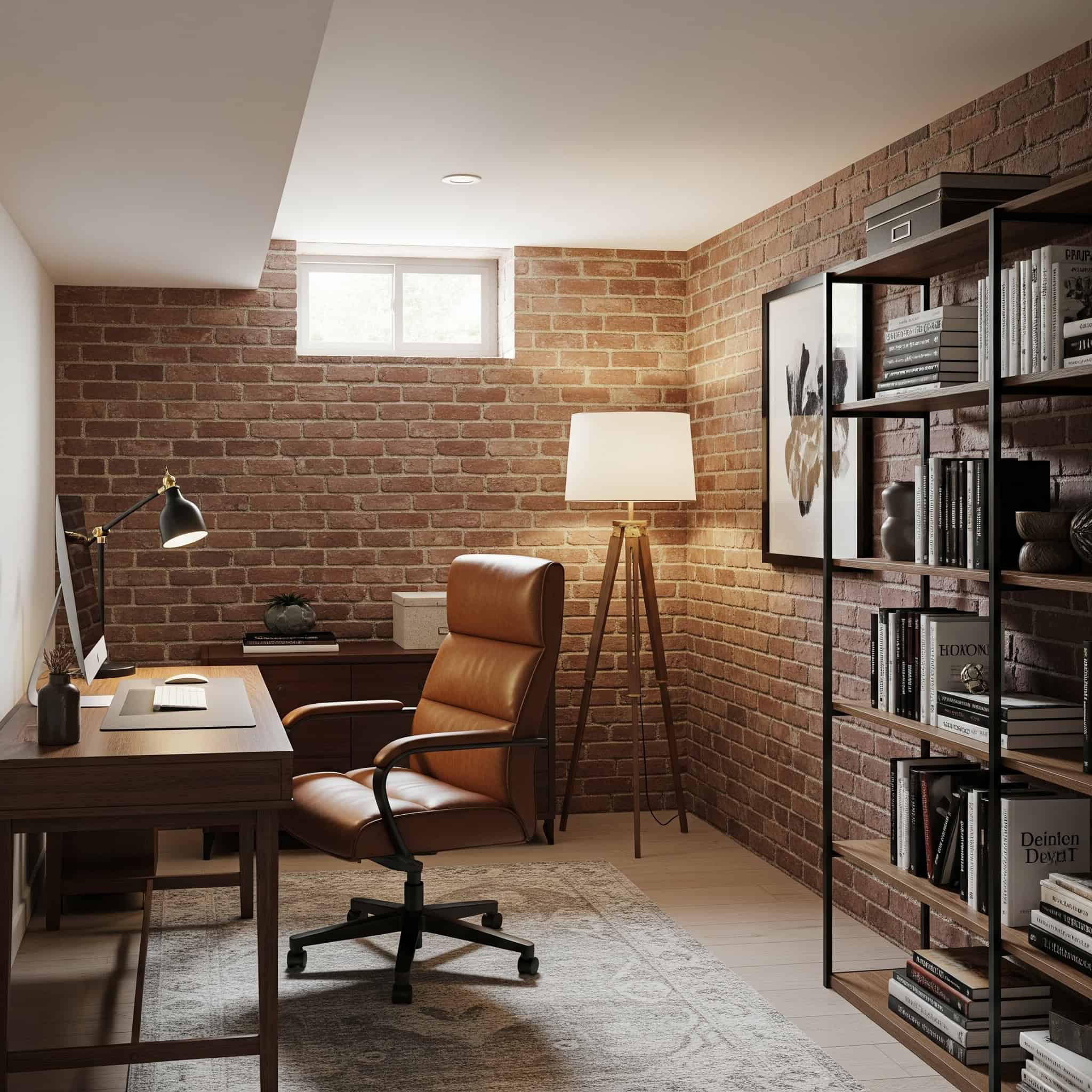 Basement home office