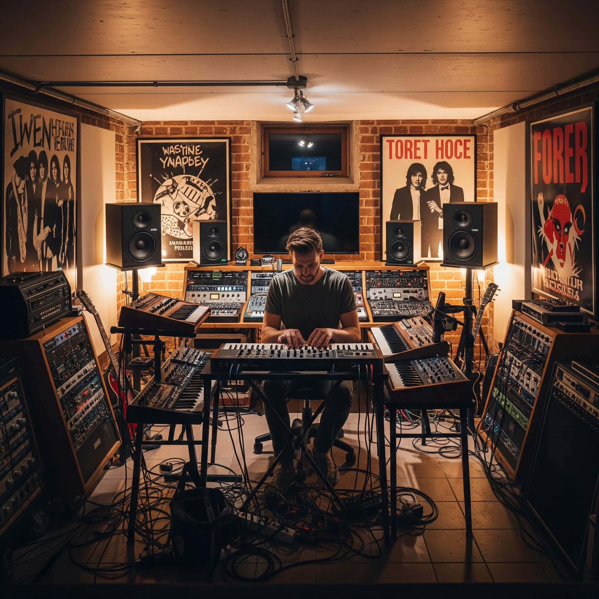 Basement music studio