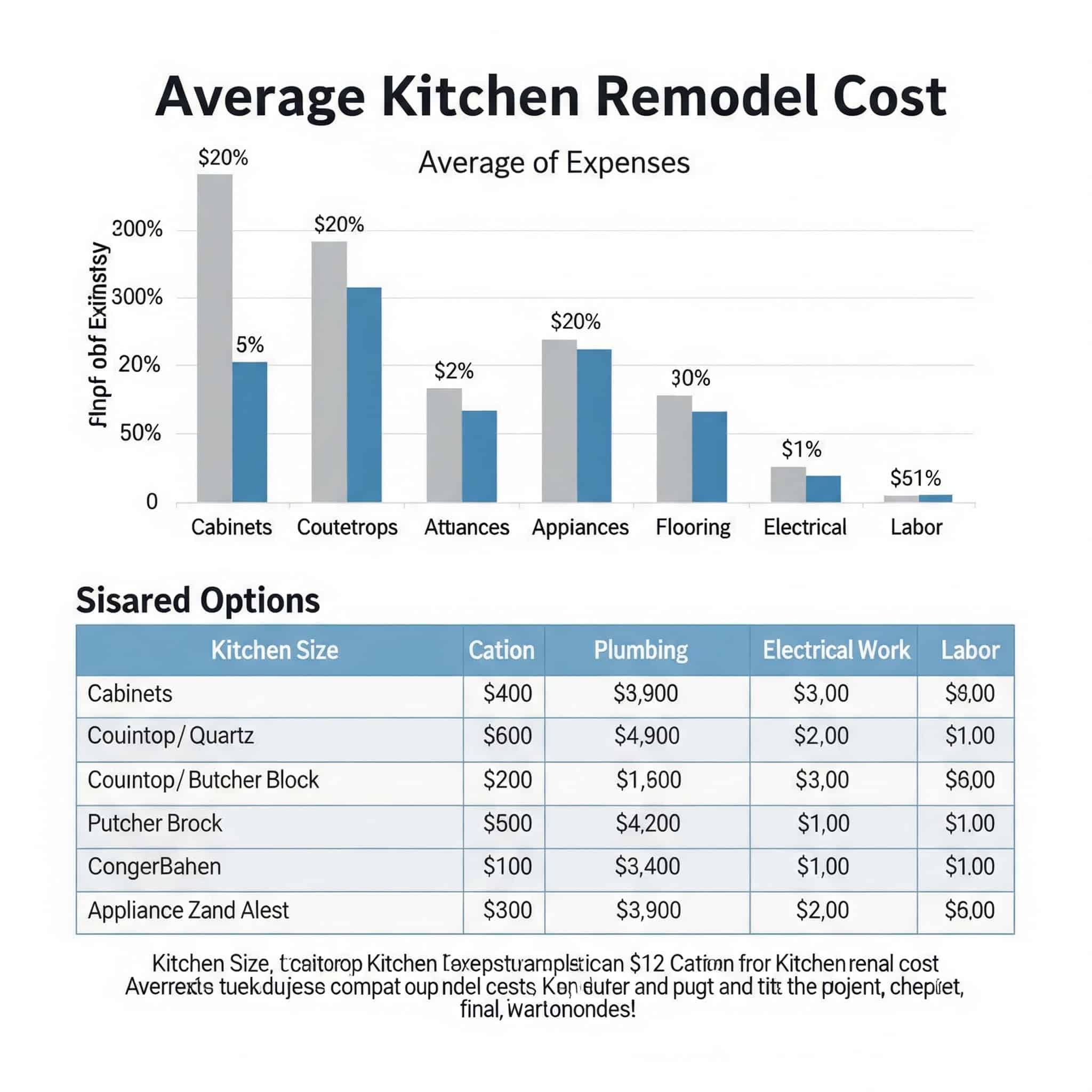 Average Kitchen Remodel Cost Breakdown