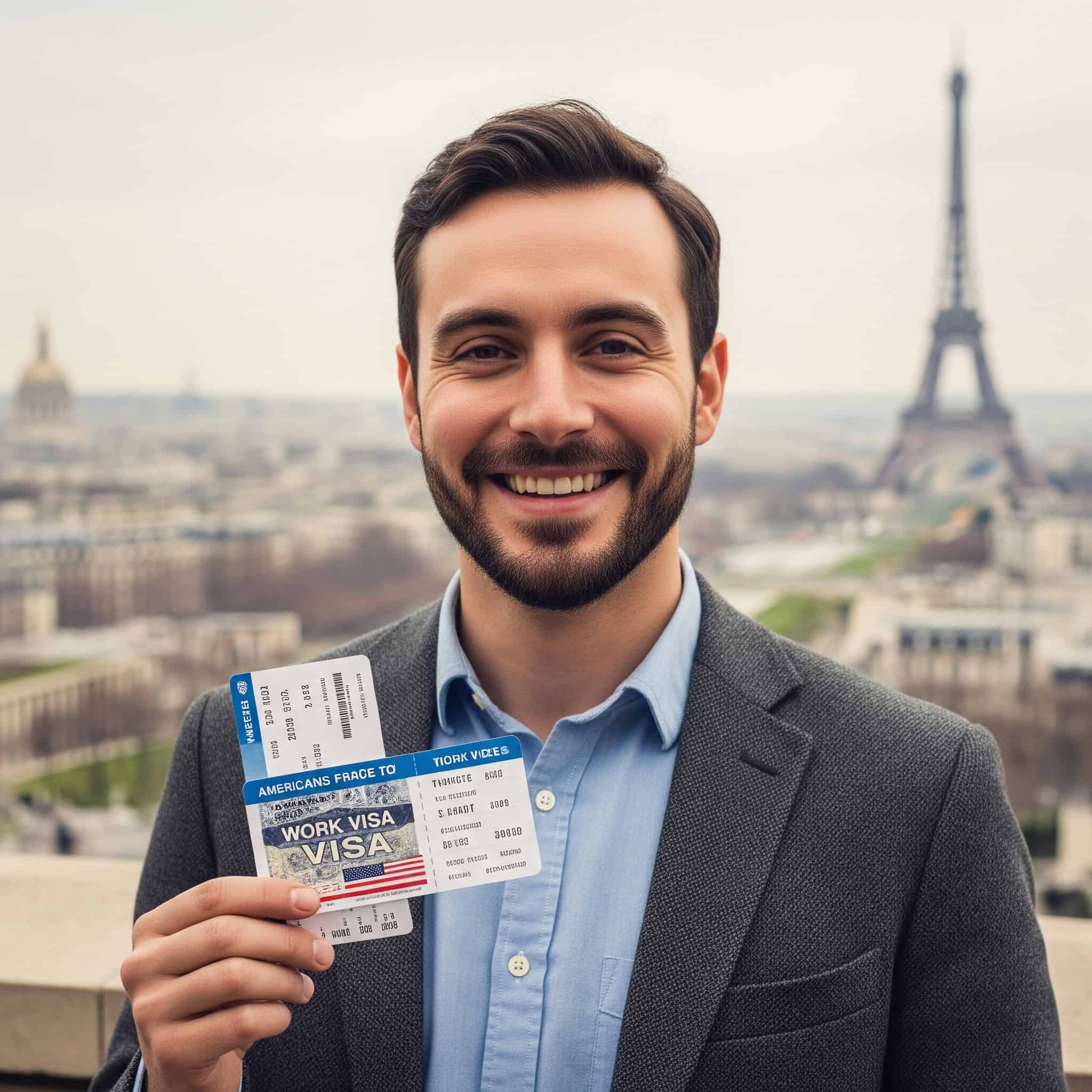 Work visa for Americans moving to France