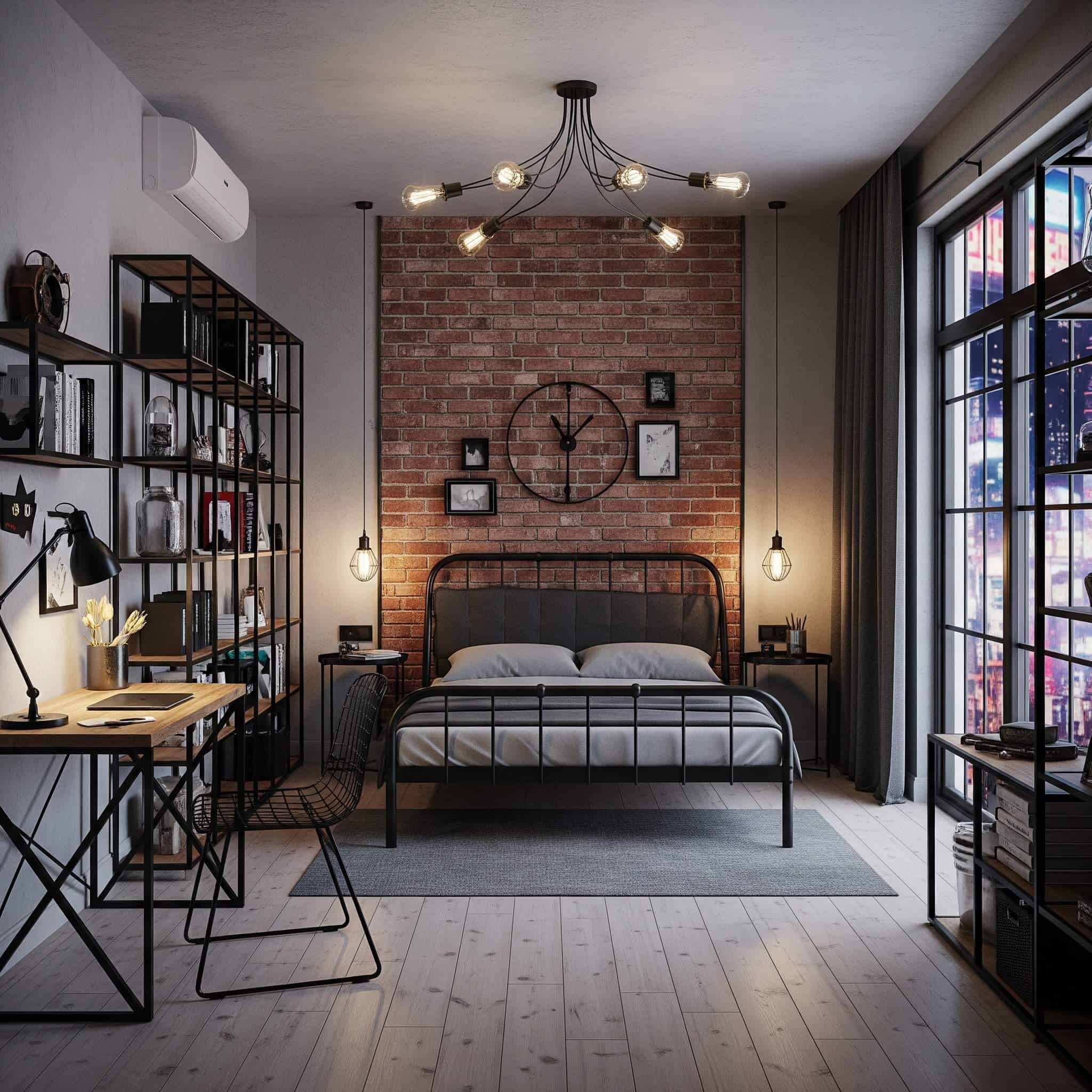 Conceptual design for an urban bedroom.