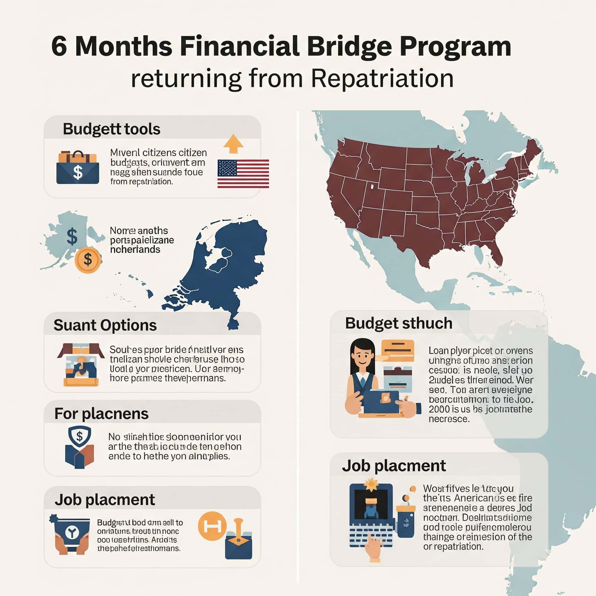 Six-month financial bridge for Americans returning from the Netherlands
