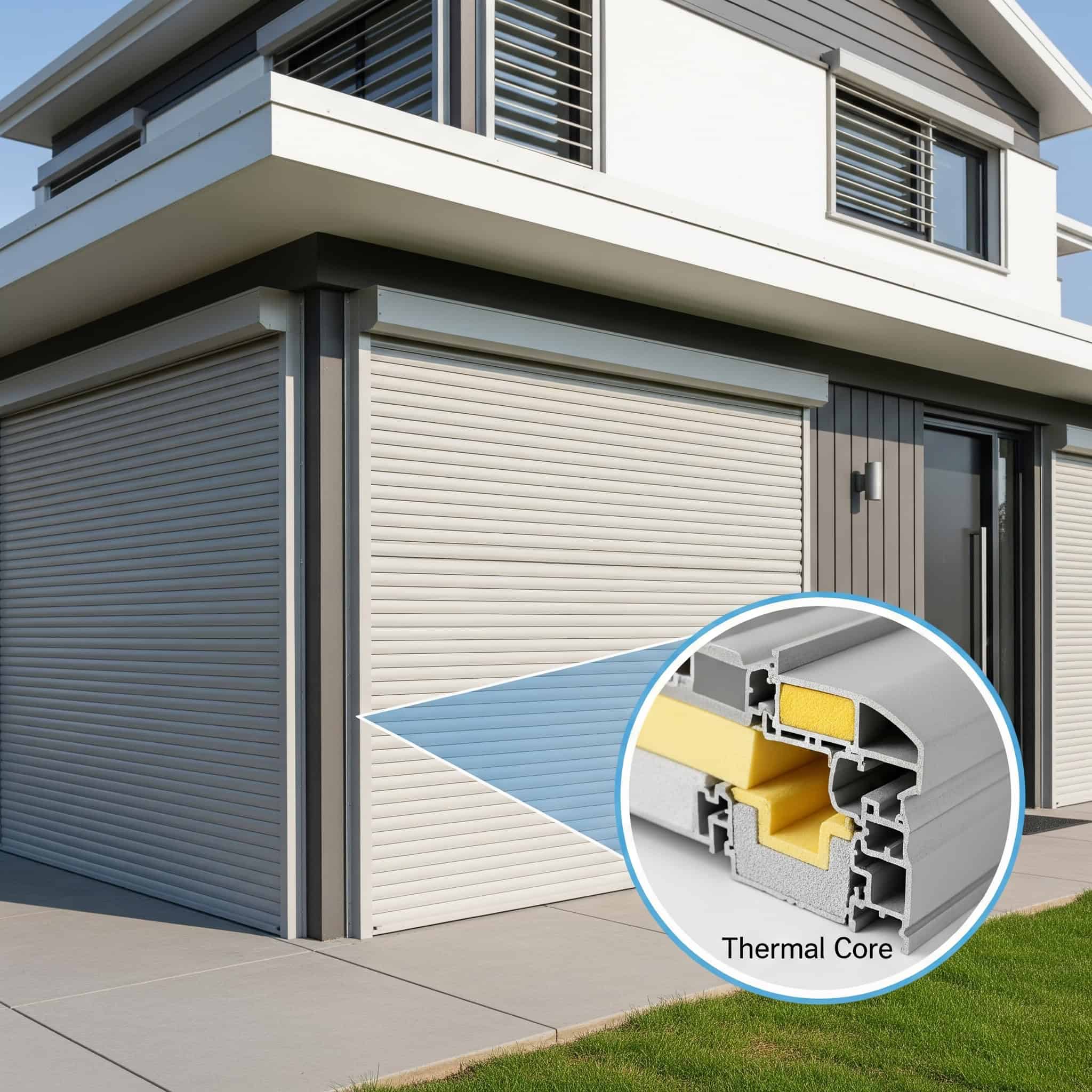 Insulated Shutters with Thermal Cores