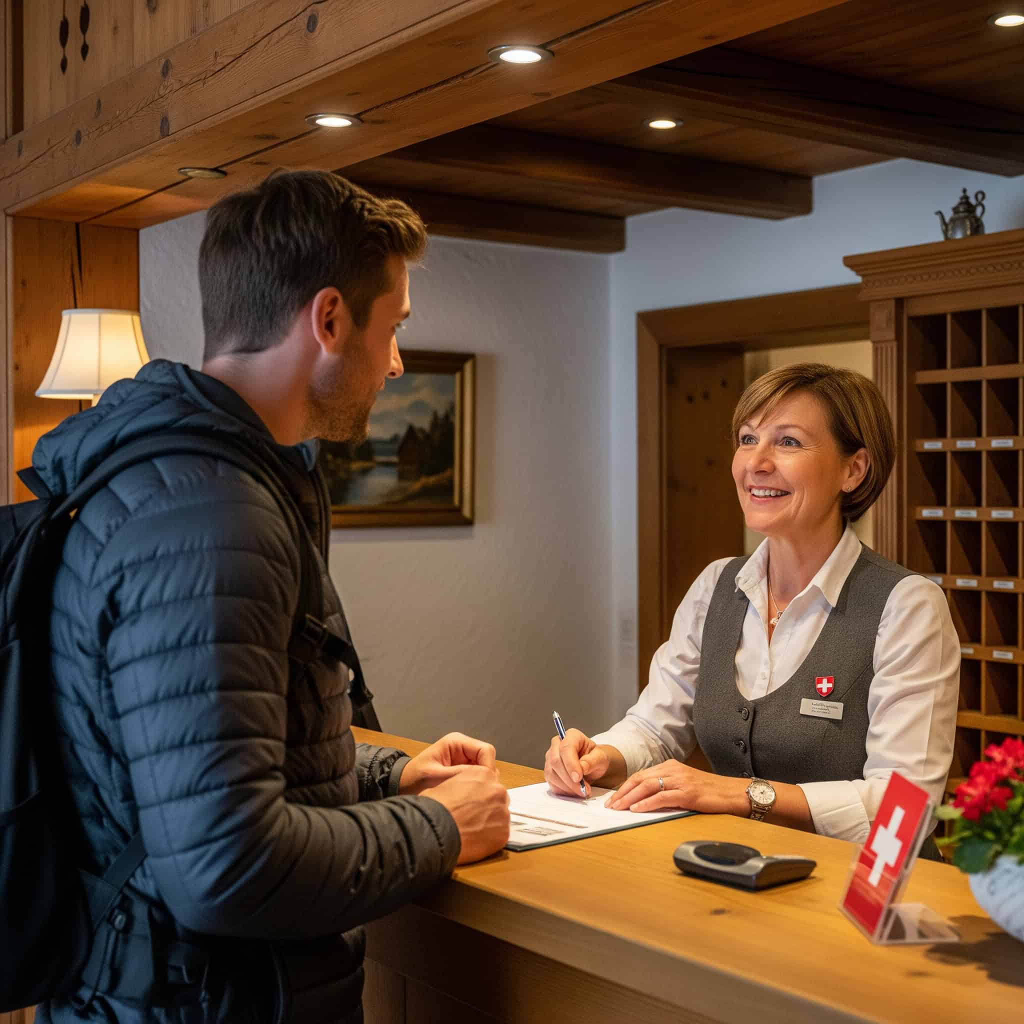 American finds accommodation in Switzerland