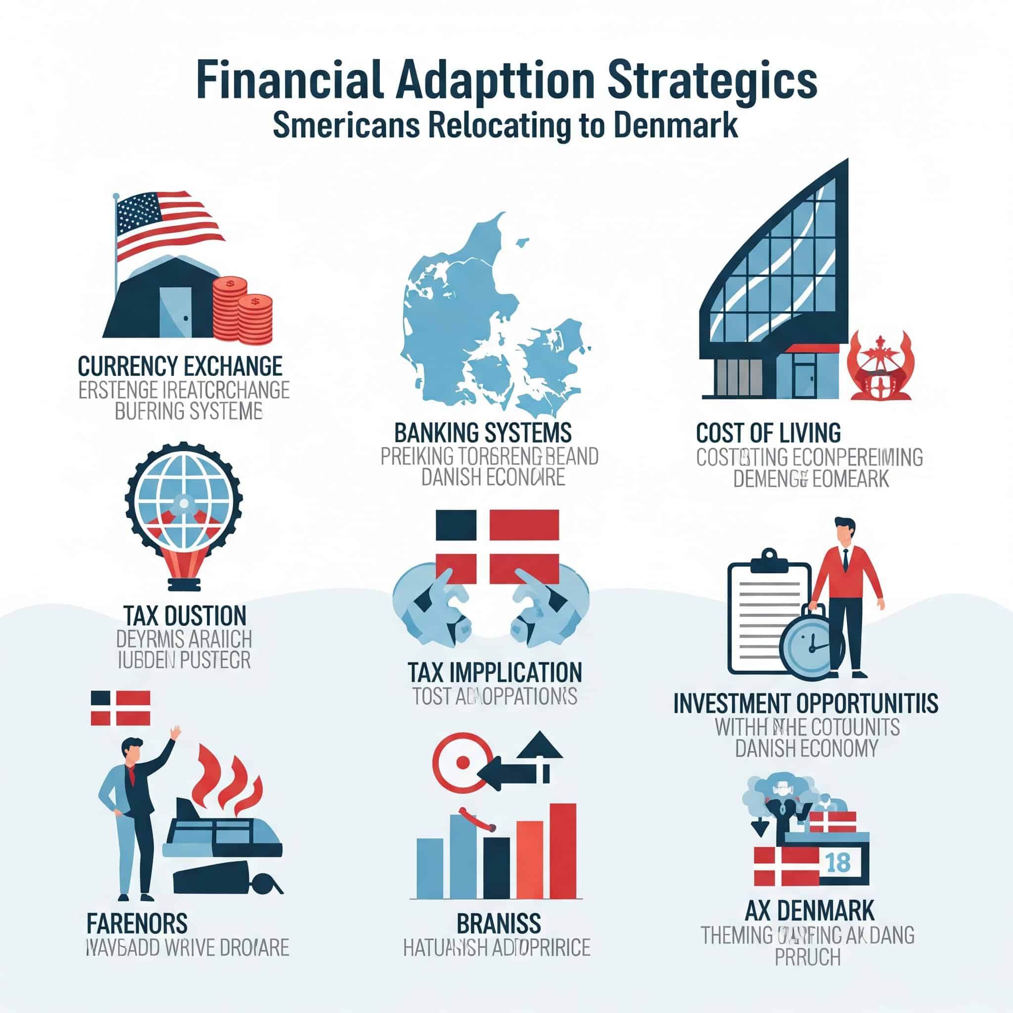 Financial adaptation strategies in Denmark for Americans.