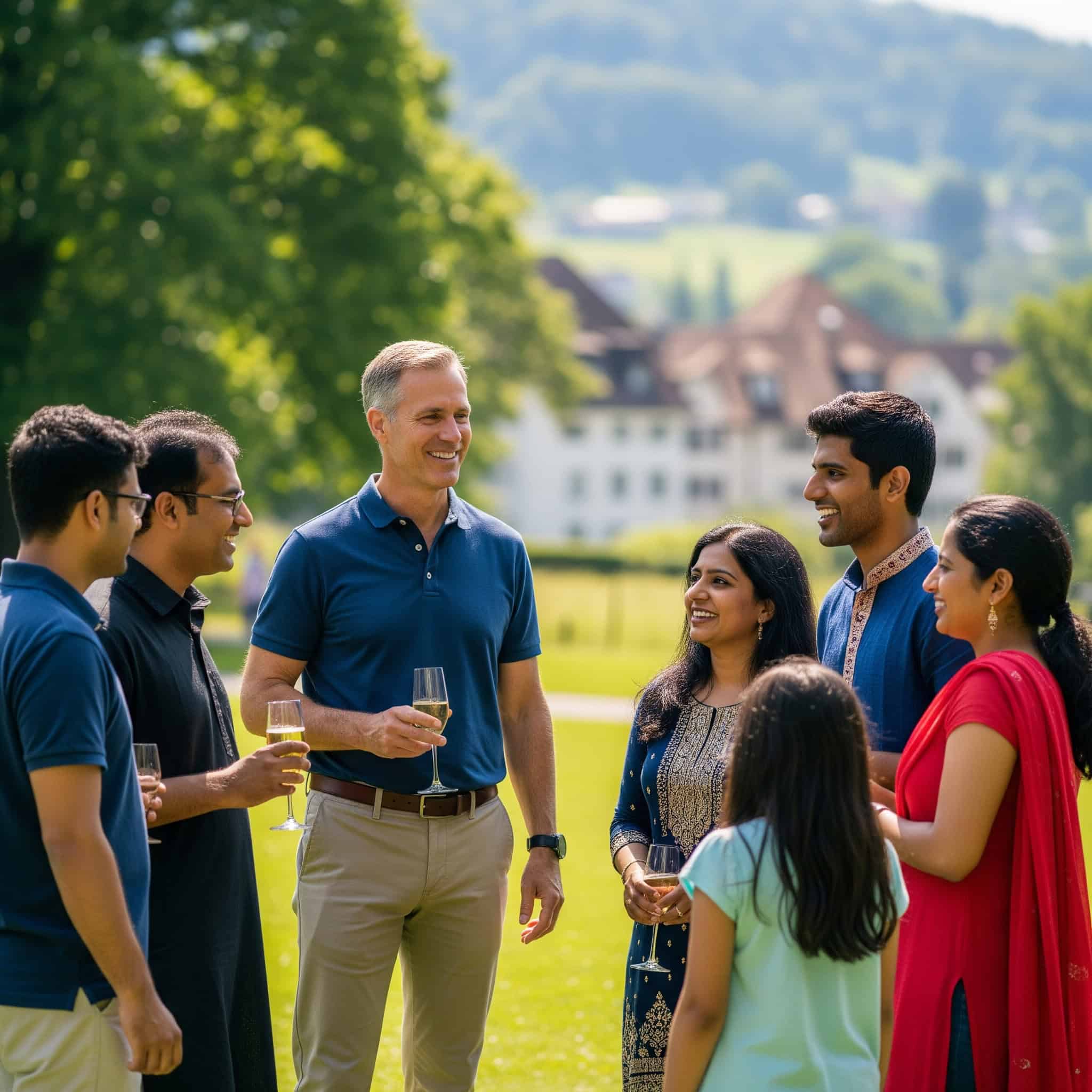  American connects with expatriate communities in Switzerland