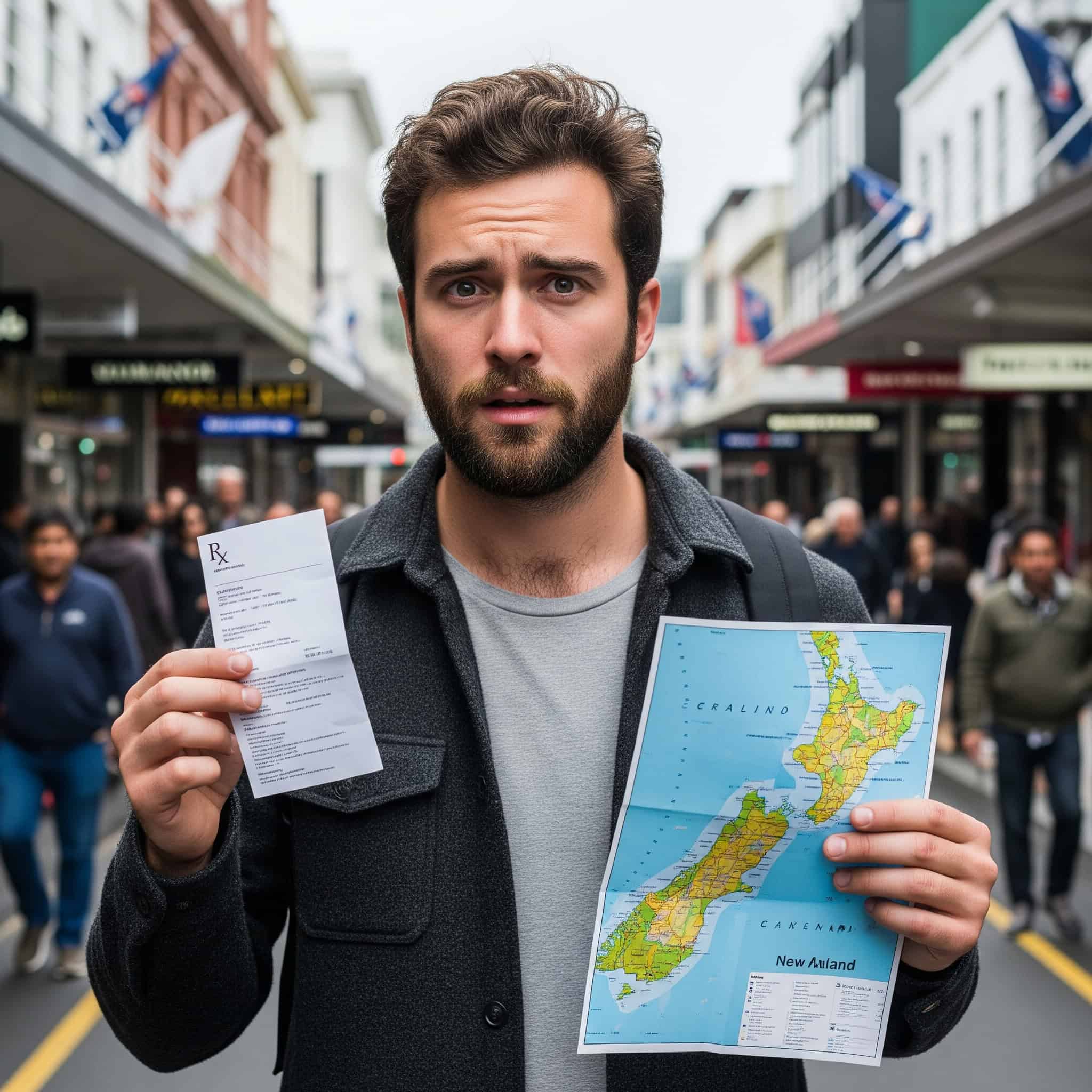 American deals with medication in New Zealand.
