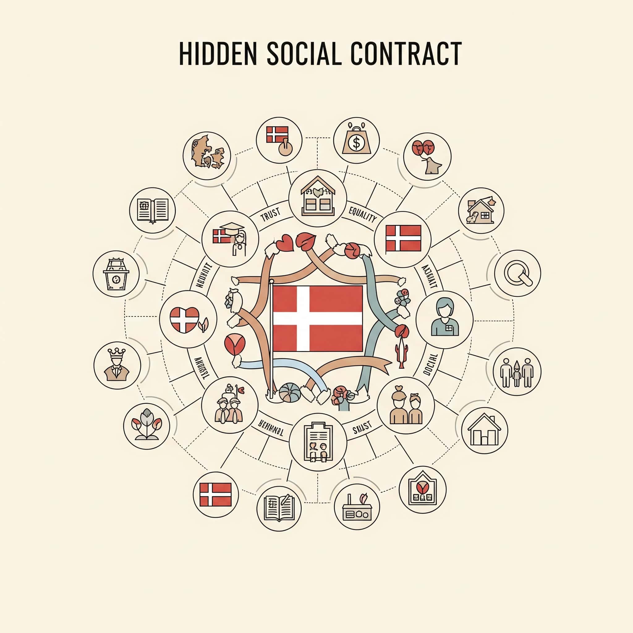 Hidden social contract in Denmark.
