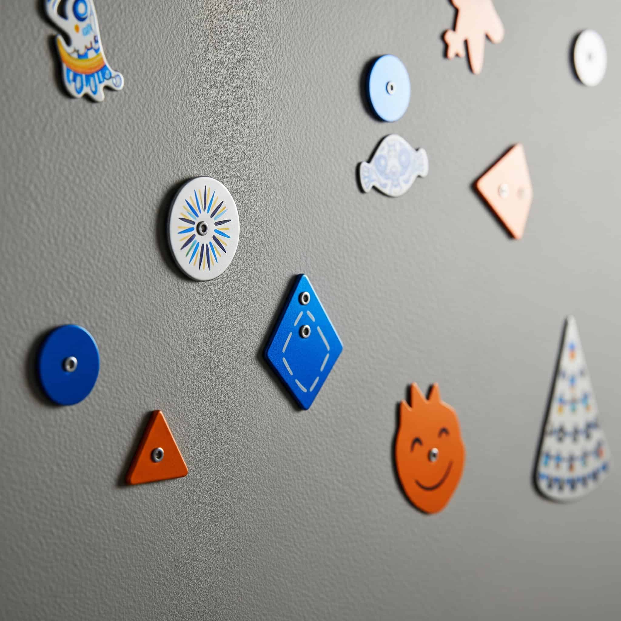 Magnetic wallpaper creates adaptable surfaces for changing décor elements.