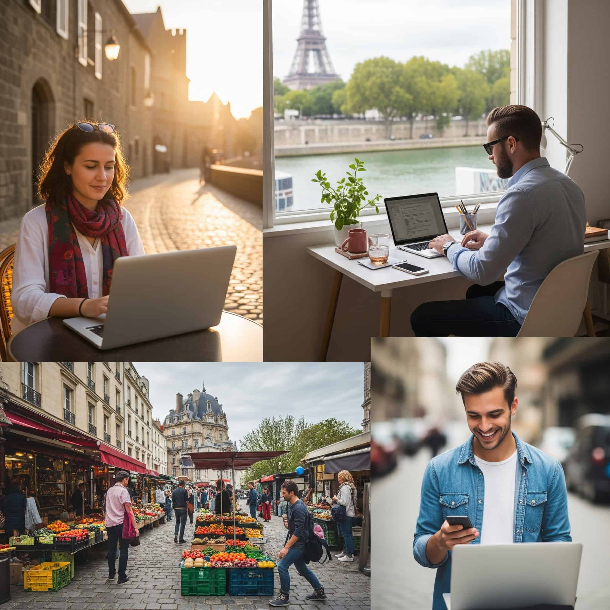 Digital nomad setups in France