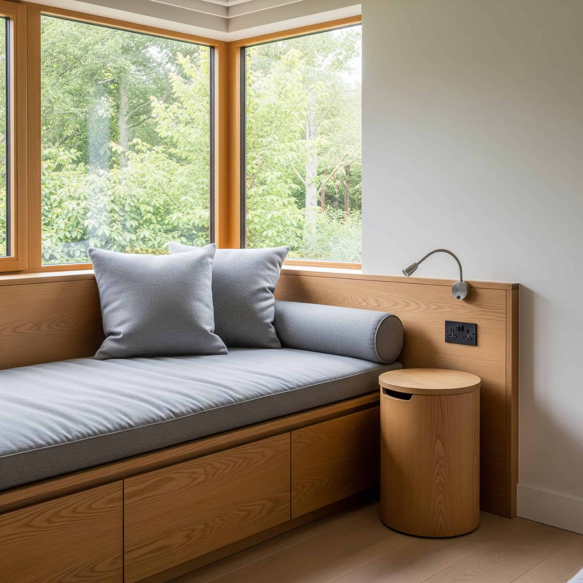 Bespoke bedroom seating areas.