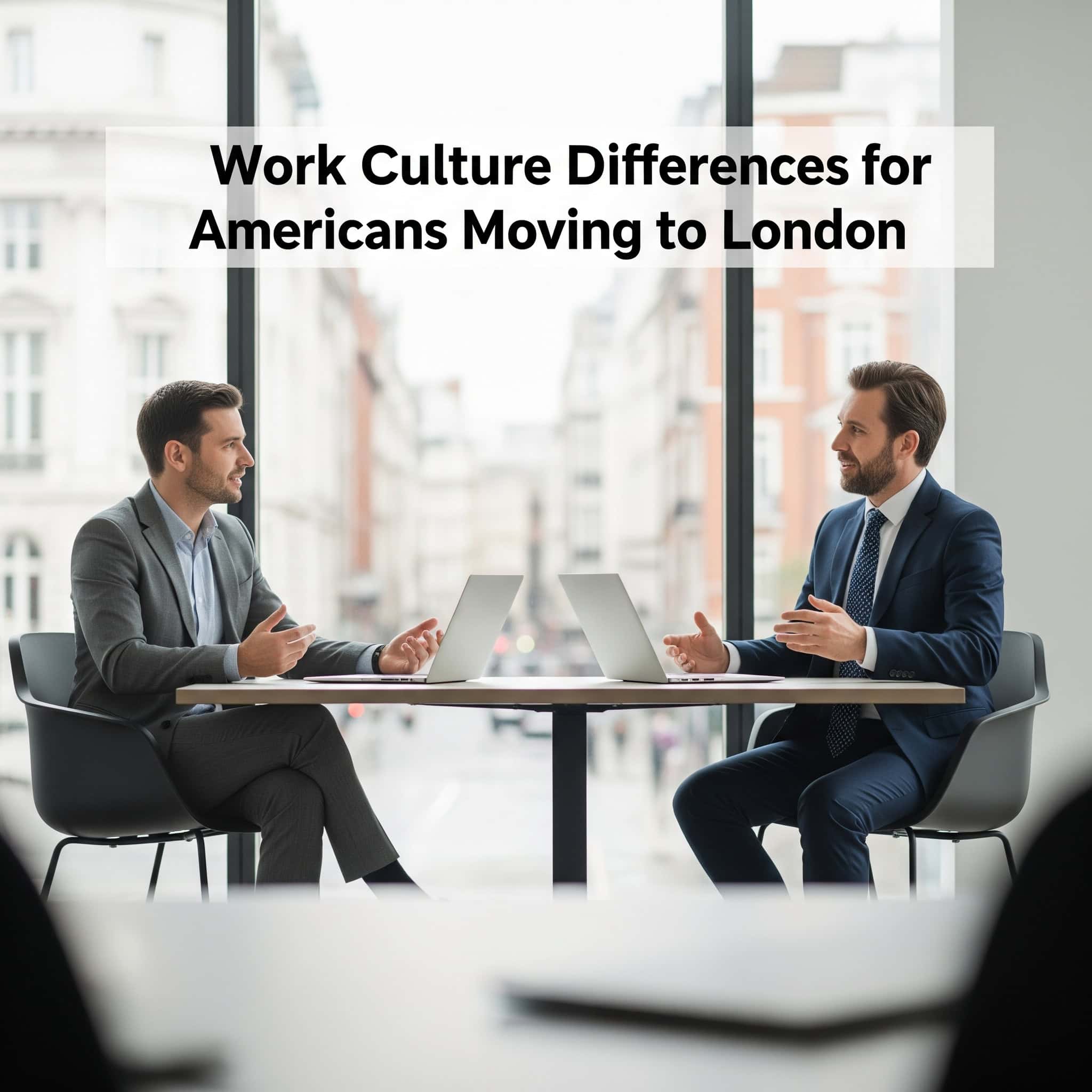 Work culture differences for Americans moving to London.