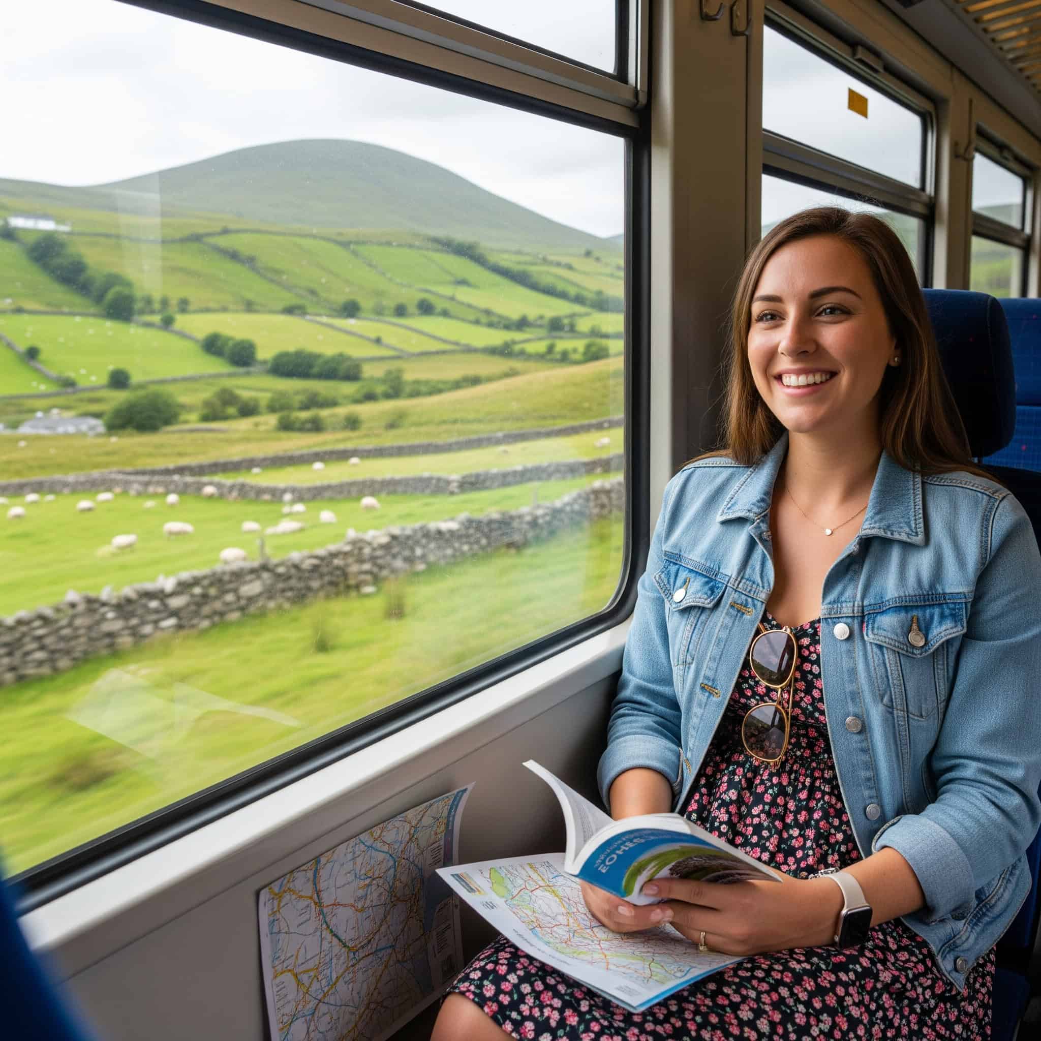 American utilizes public transportation in Ireland