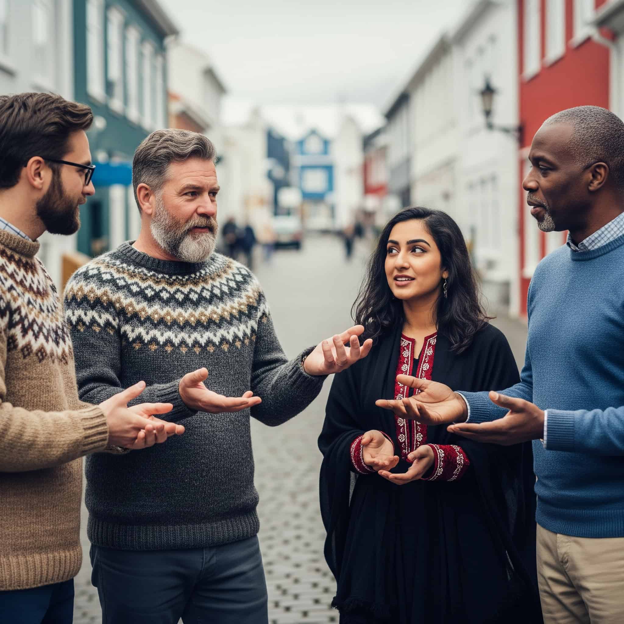Intercultural communication in Iceland.