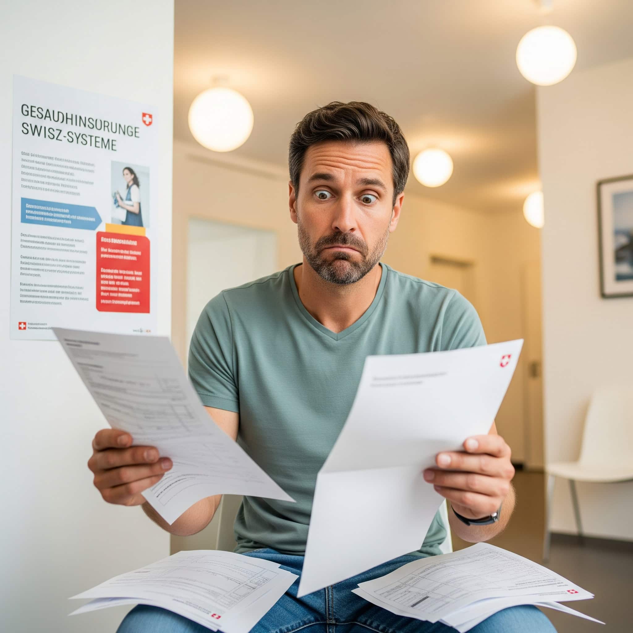 American navigates healthcare in Switzerland.