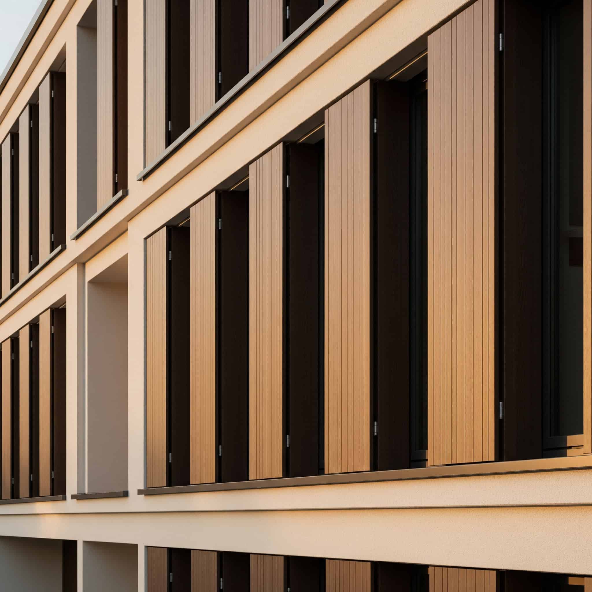 Flat panel shutters