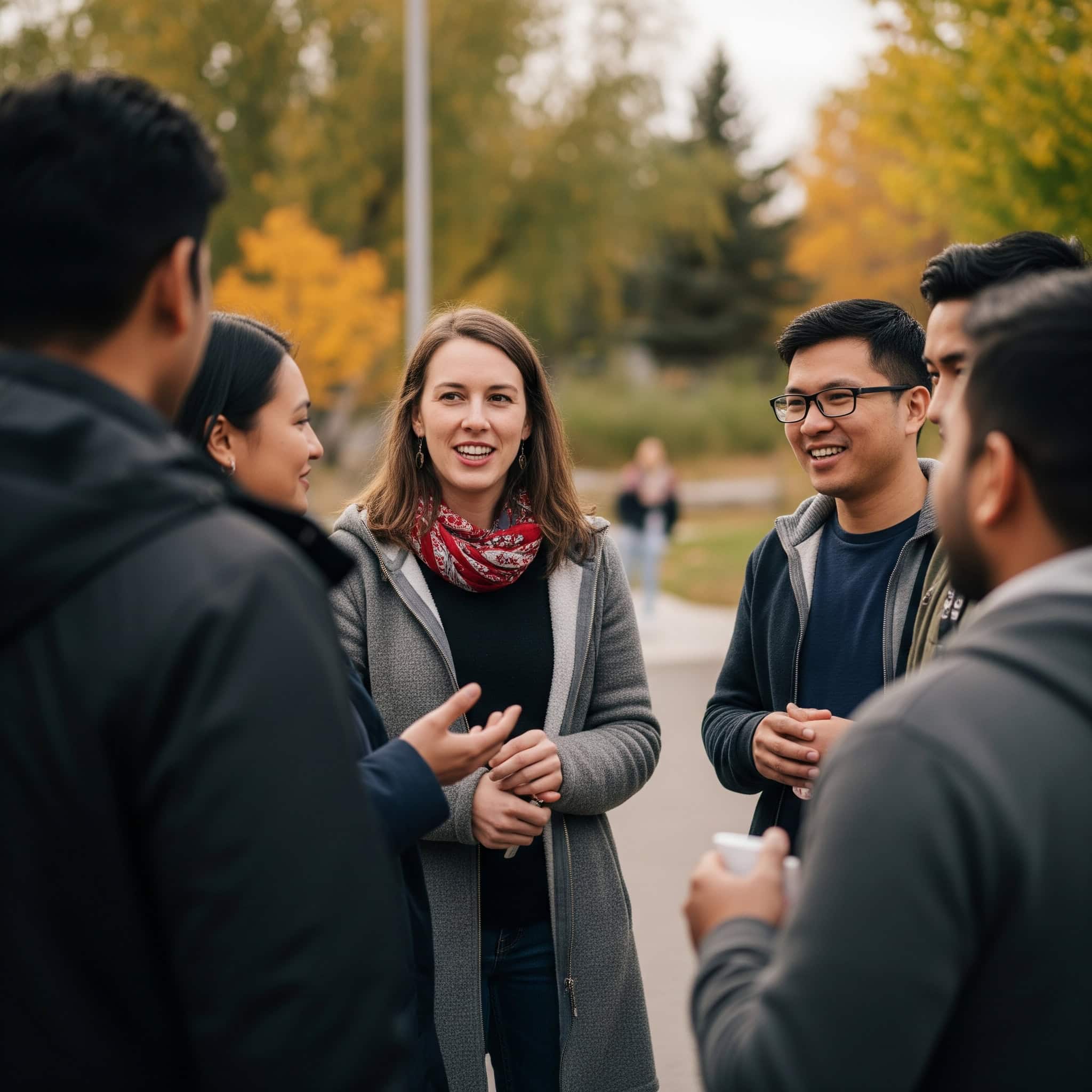 American navigates social rebuilding in Canada.