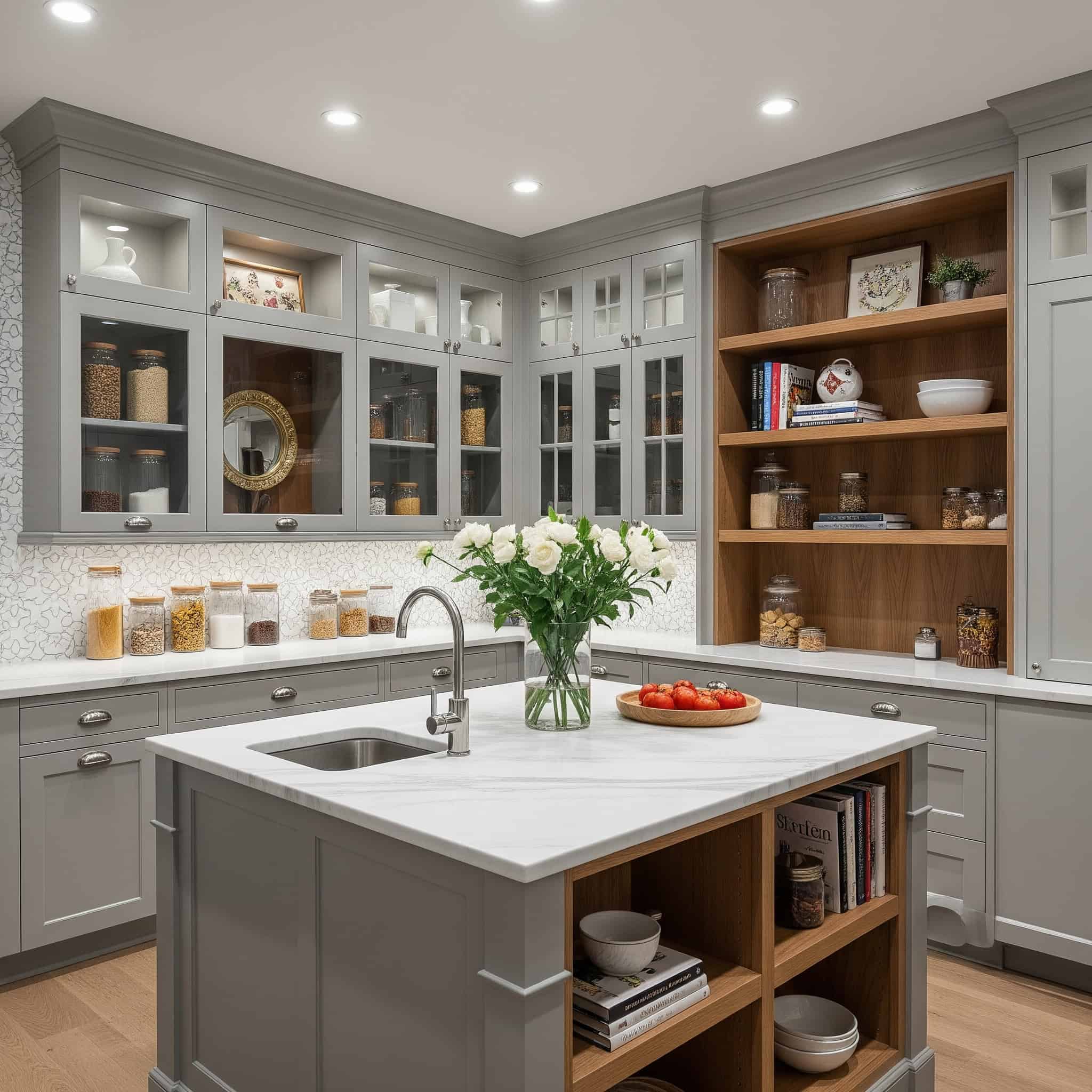 Walk-In Pantry with Central Island