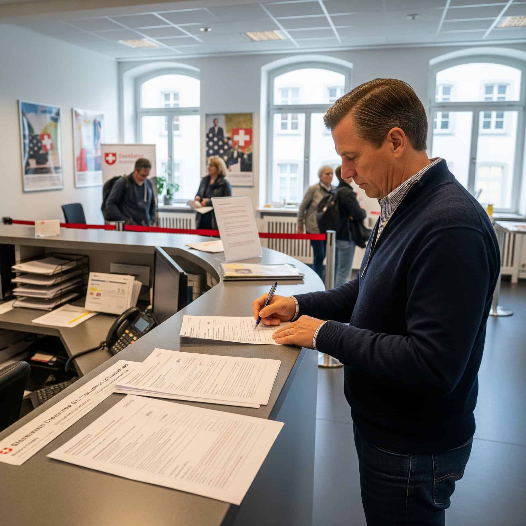 American converts driver's license in Switzerland