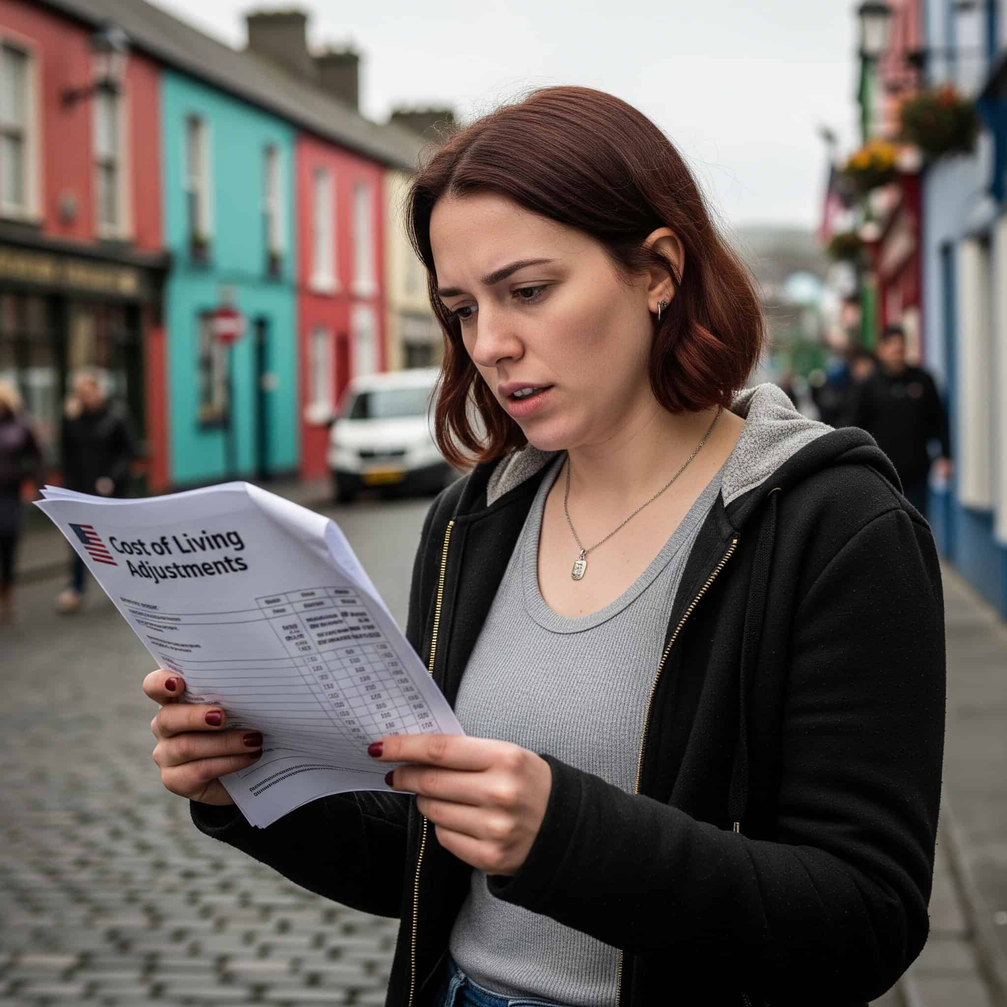 American deals with cost of living in Ireland