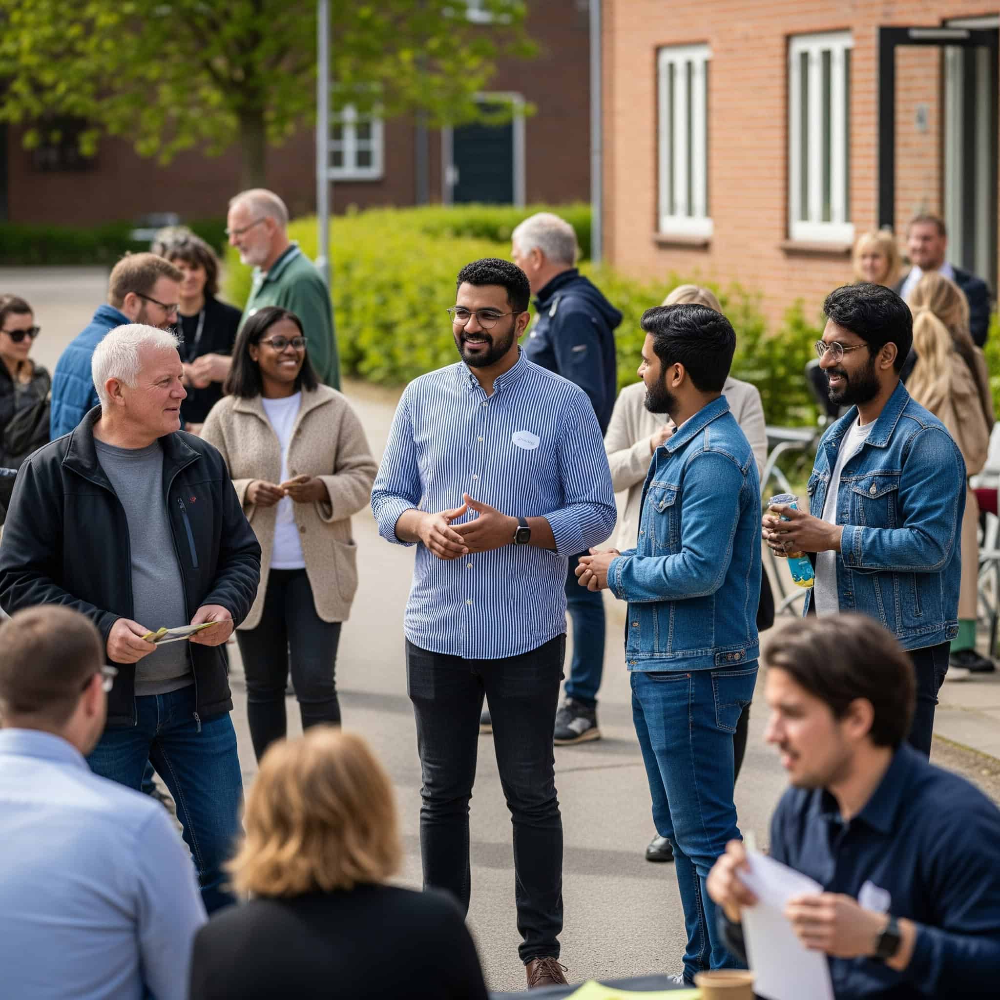 Community event in Denmark designed to promote neighbor integration.