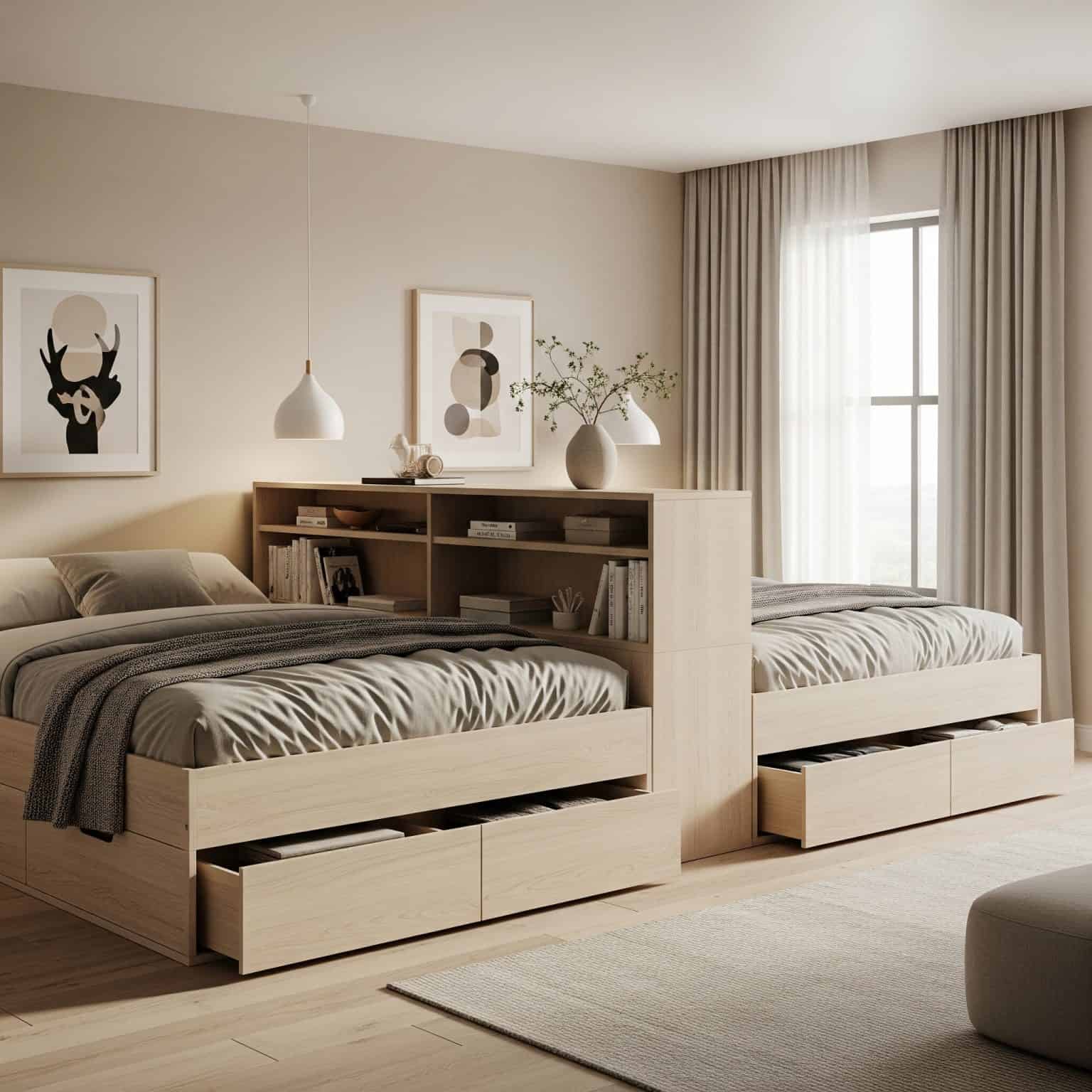 25 Genius Shared Bedroom Ideas | Jiffy Junk