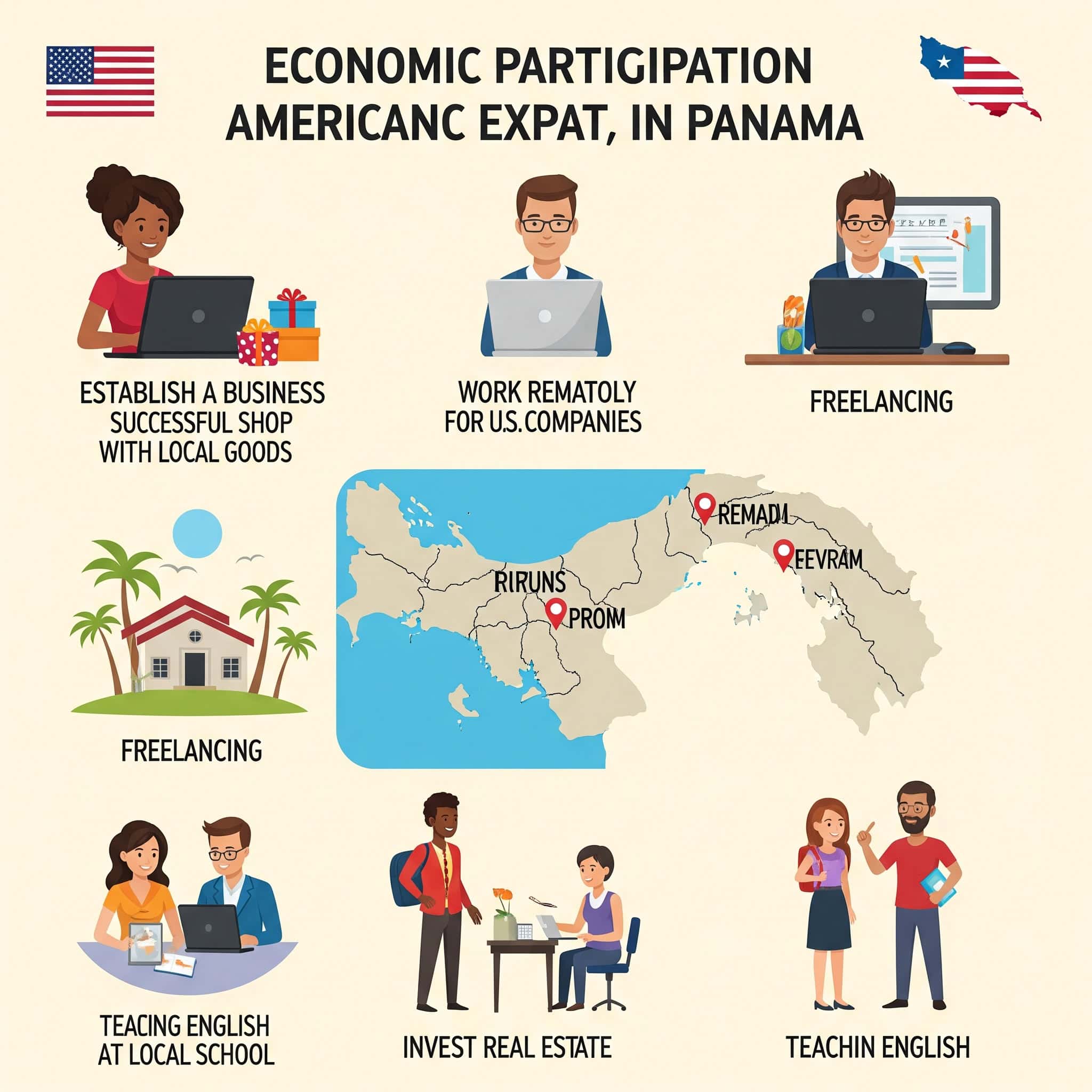 Economic participation pathways for American expats in Panama