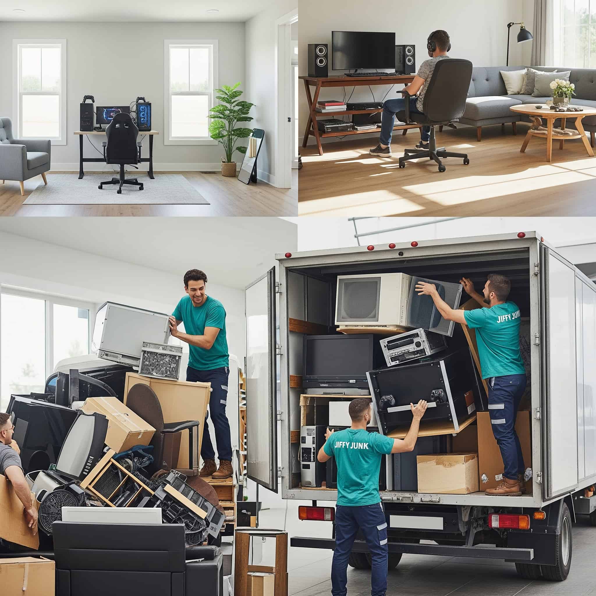 iffy Junk helps clear the path to your perfect gaming setup by removing outdated furniture, old electronics, and accumulated clutter