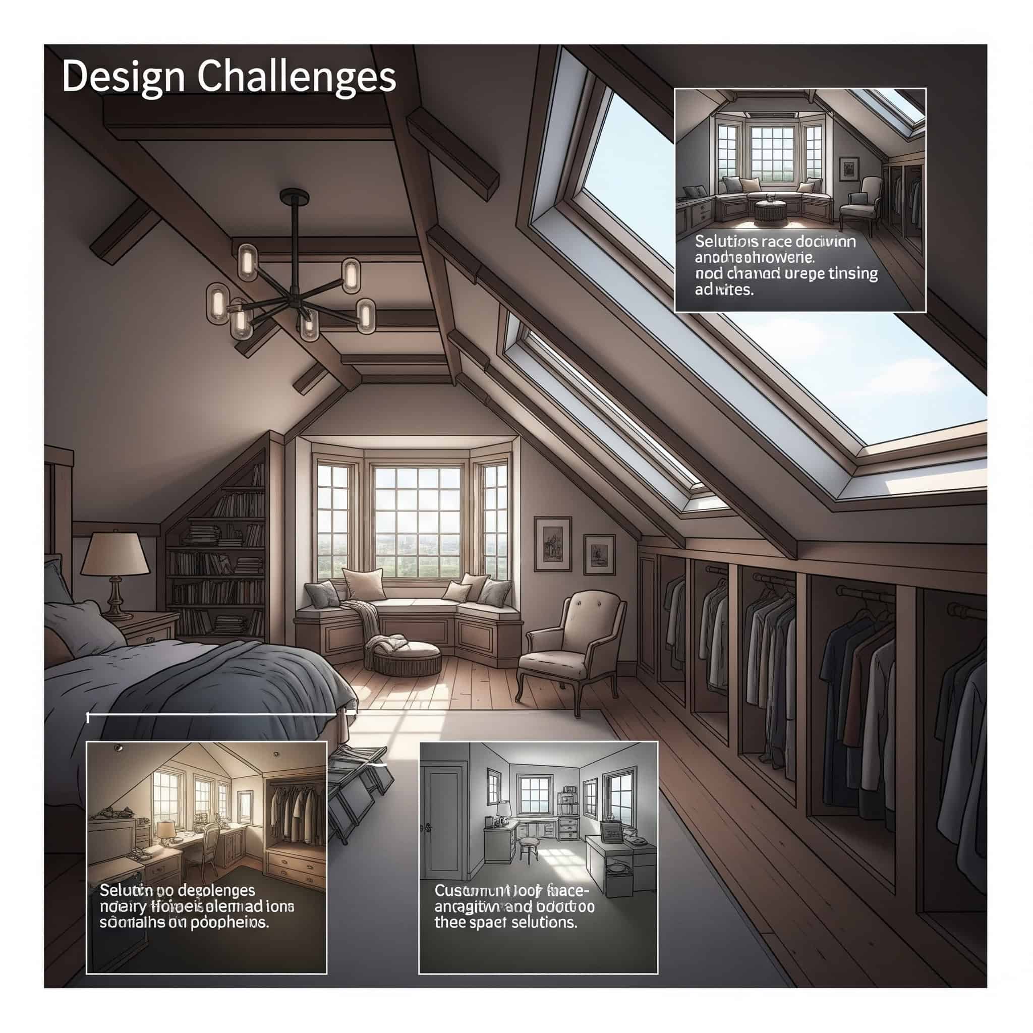 Attic bedroom design challenges
