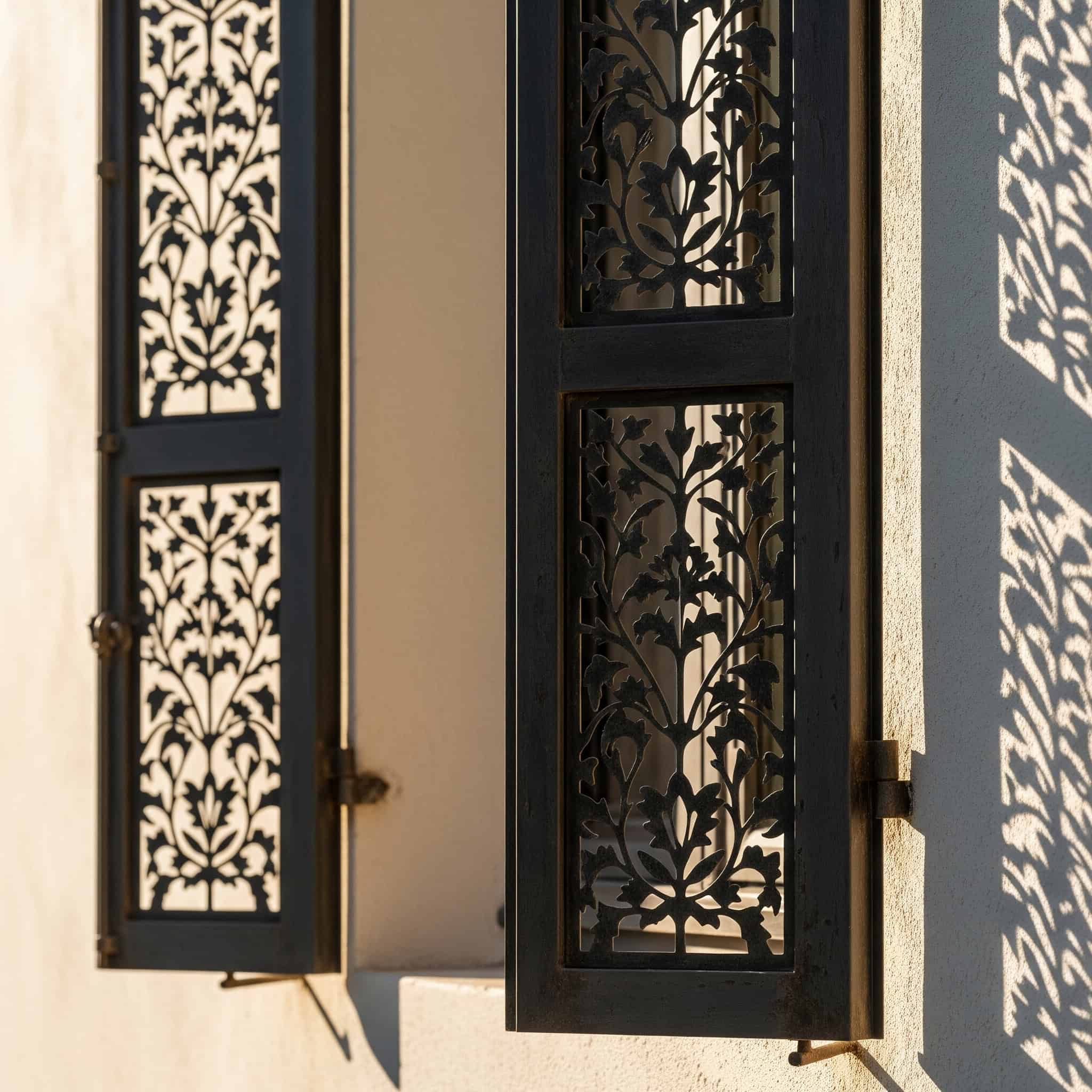 Metal Art Shutters with Cut-Out Designs