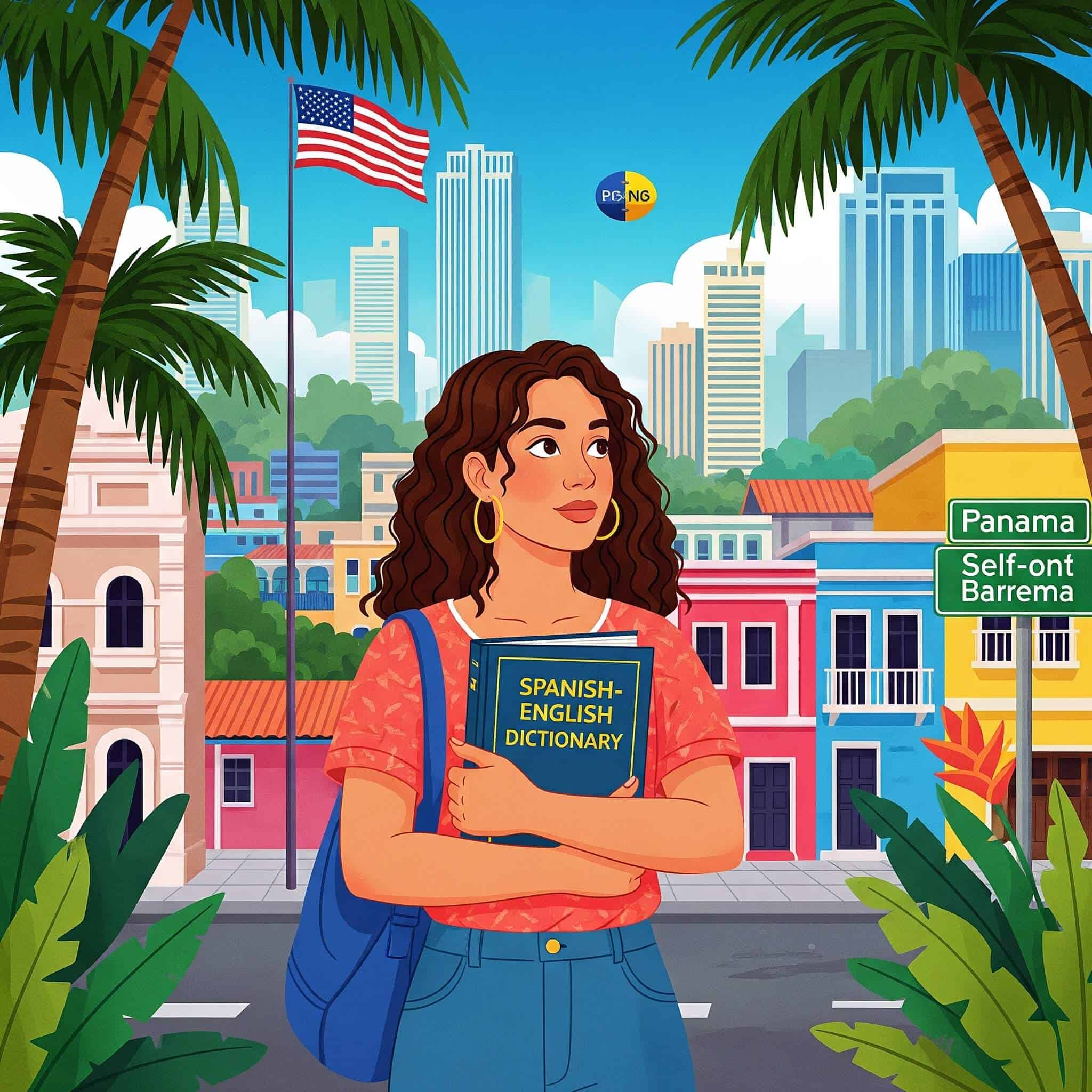 Language and self-expression when moving to Panama from the US.